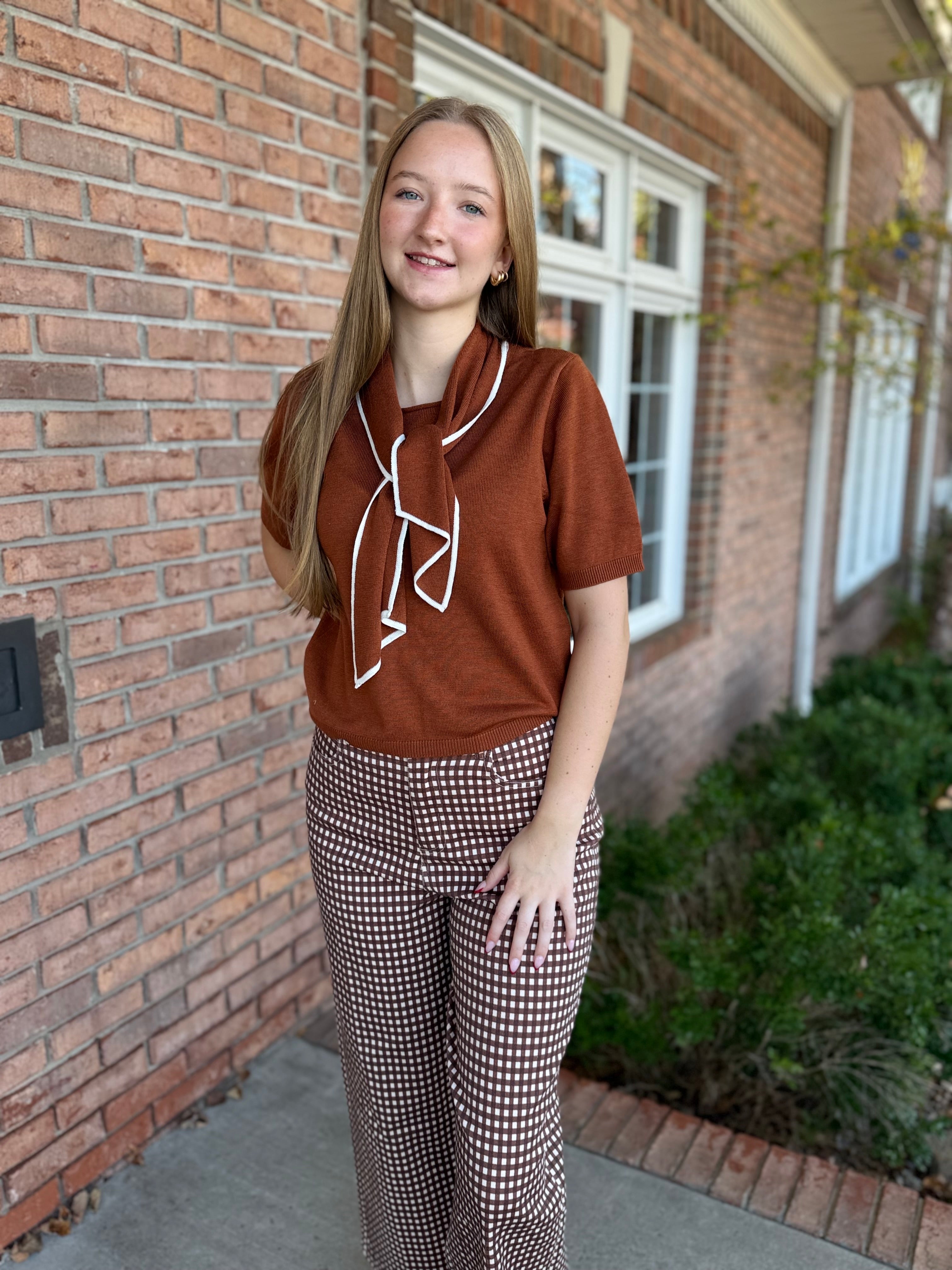 Tie It Together Knit Top-130 Dressy Tops & Blouses-Simply Stylish boutique-Simply Stylish Boutique | Women’s & Kid’s Fashion | Paducah, KY