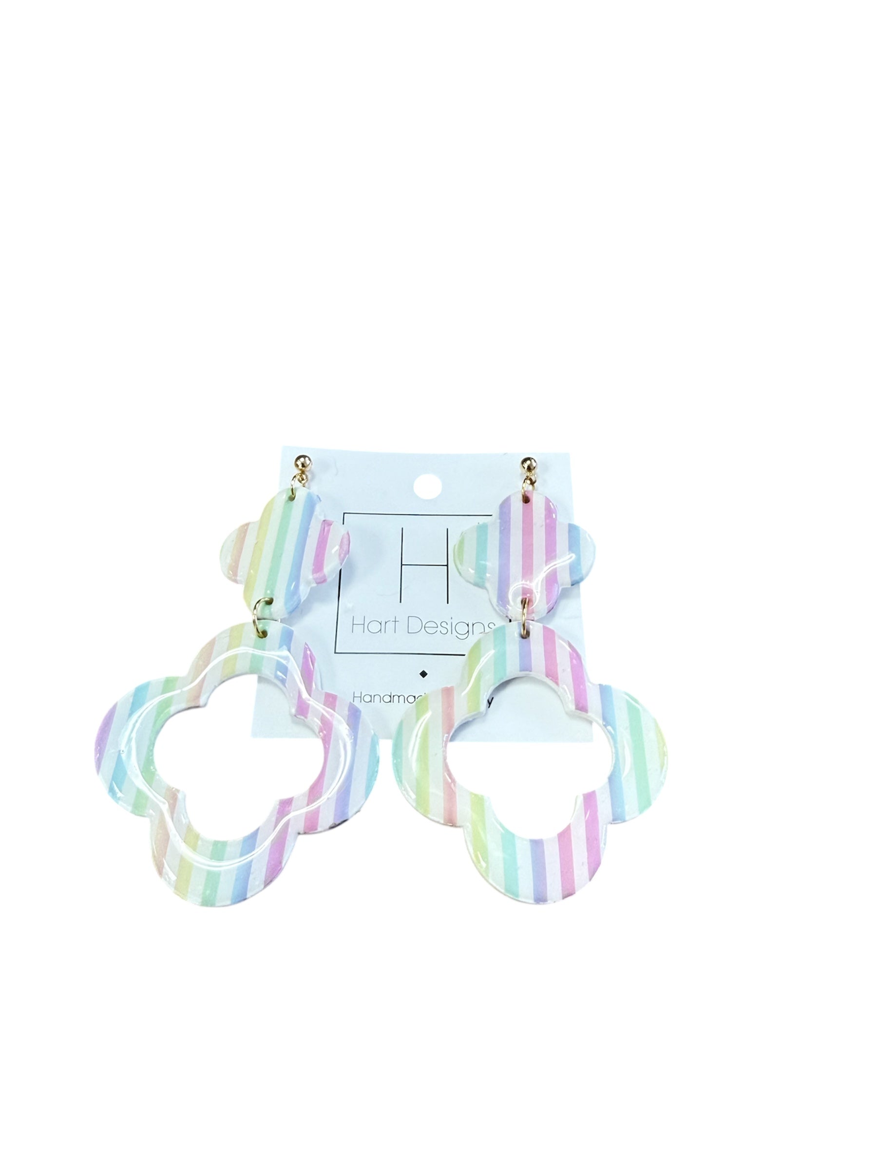 Cotton Candy Rainbow Drop Earrings-410 Jewelry-Simply Stylish Boutique-Simply Stylish Boutique | Women’s & Kid’s Fashion | Paducah, KY