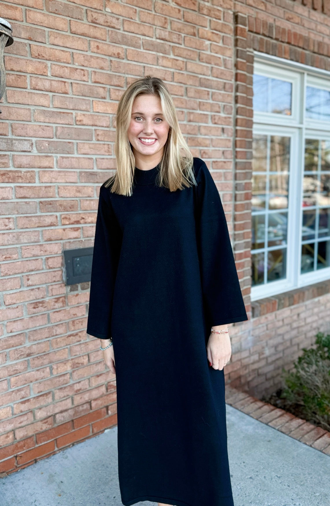Mila Longline Sweater Dress-310 Dresses-Simply Stylish Boutique-Simply Stylish Boutique | Women’s & Kid’s Fashion | Paducah, KY