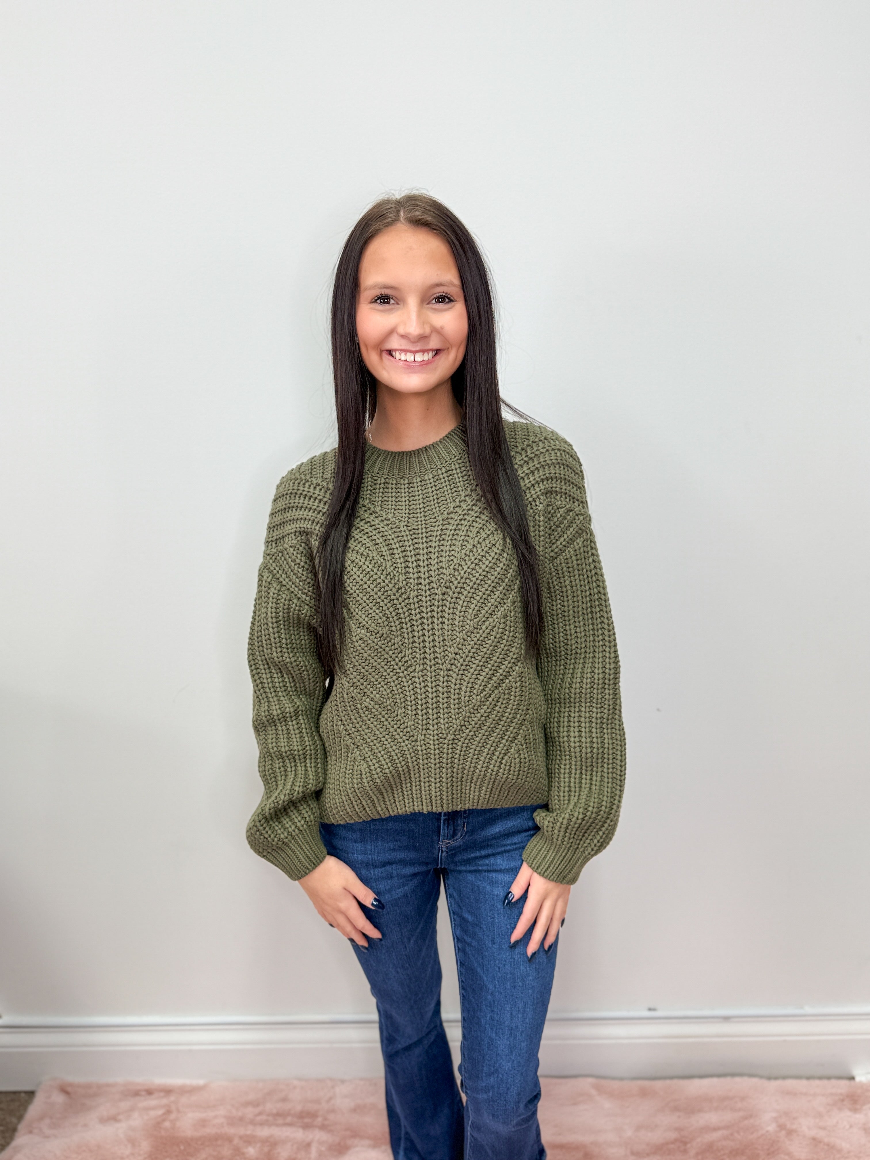 Charlie Chunky Sweater-140 Sweaters, Cardigans & Sweatshirts-Simply Stylish Boutique-Simply Stylish Boutique | Women’s & Kid’s Fashion | Paducah, KY