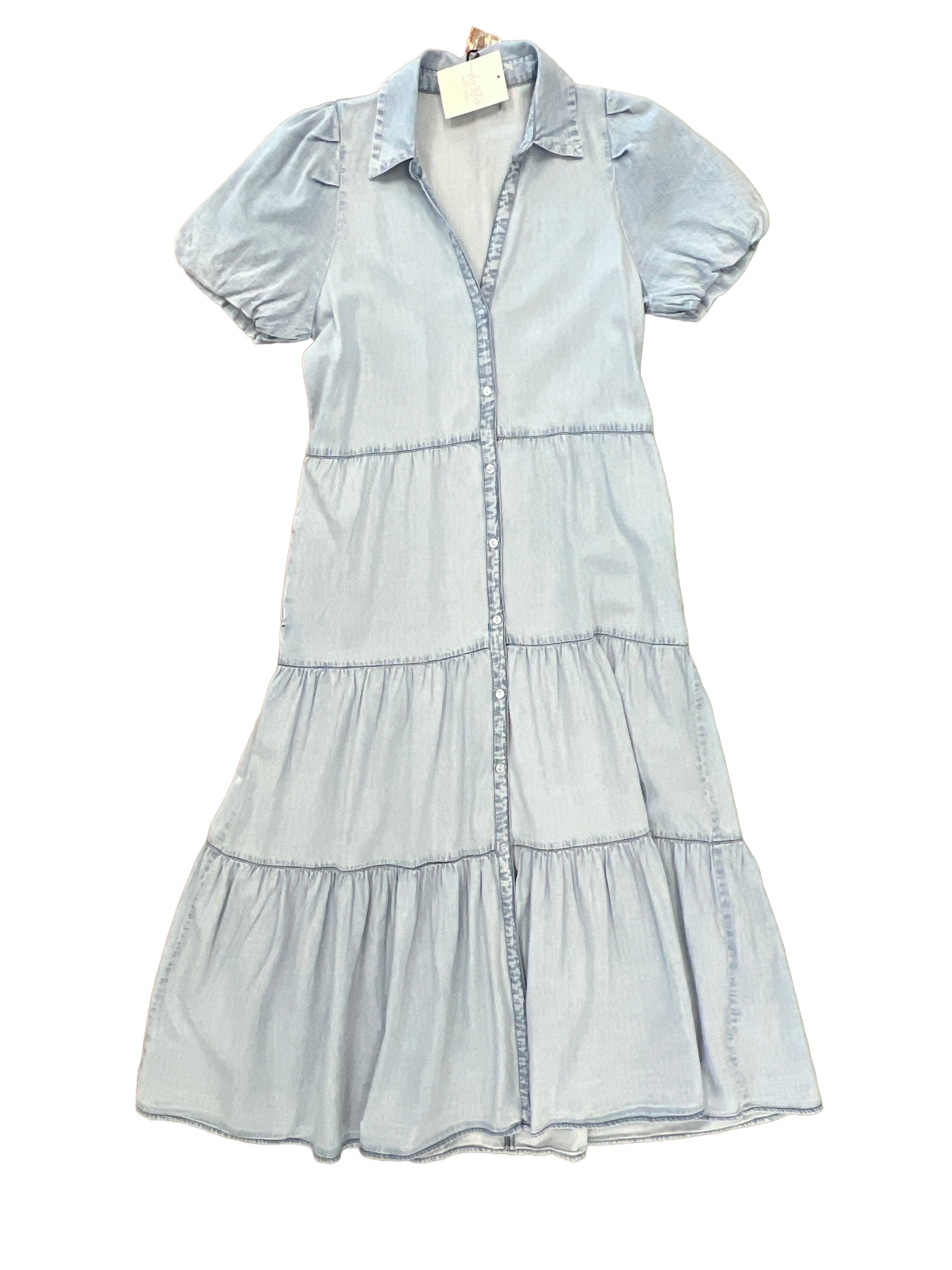 Denim Midi Dress-210 Denim-ELAN-Simply Stylish Boutique | Women’s & Kid’s Fashion | Paducah, KY