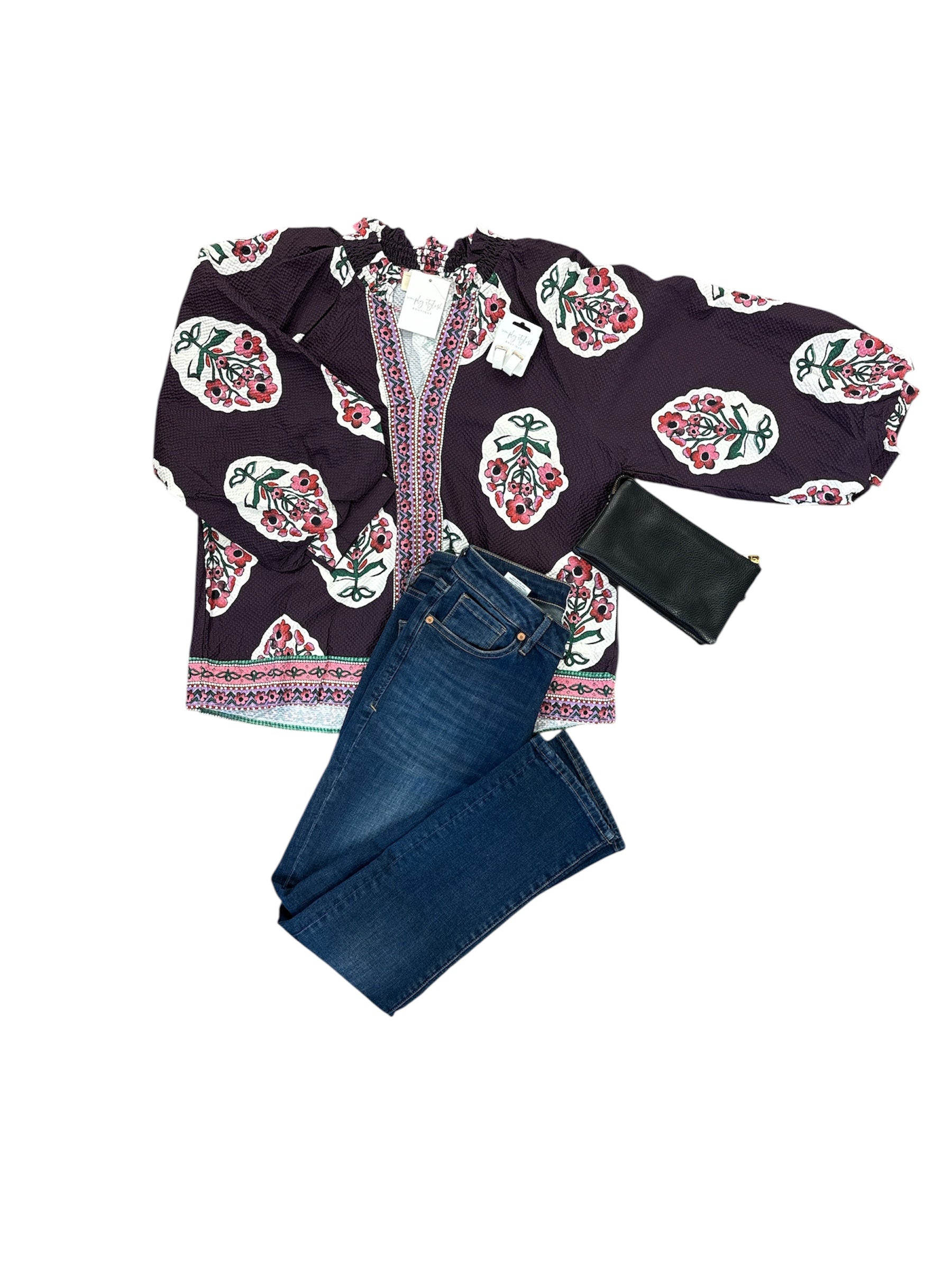 Orchid Grove Top-130 Dressy Tops & Blouses-Simply Stylish Boutique-Simply Stylish Boutique | Women’s & Kid’s Fashion | Paducah, KY