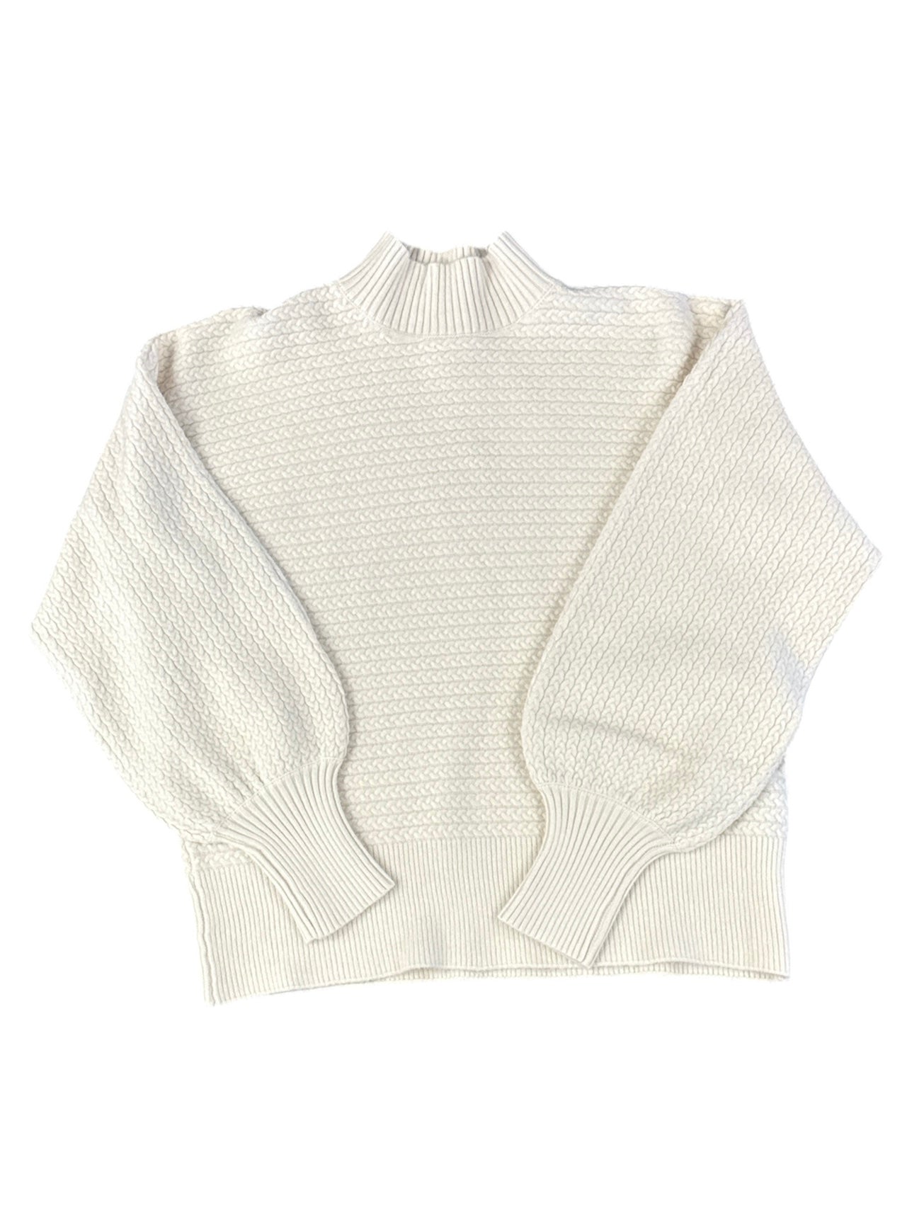 High Neck Cable Sweater-140 Sweaters, Cardigans & Sweatshirts-Simply Stylish Boutique-Simply Stylish Boutique | Women’s & Kid’s Fashion | Paducah, KY