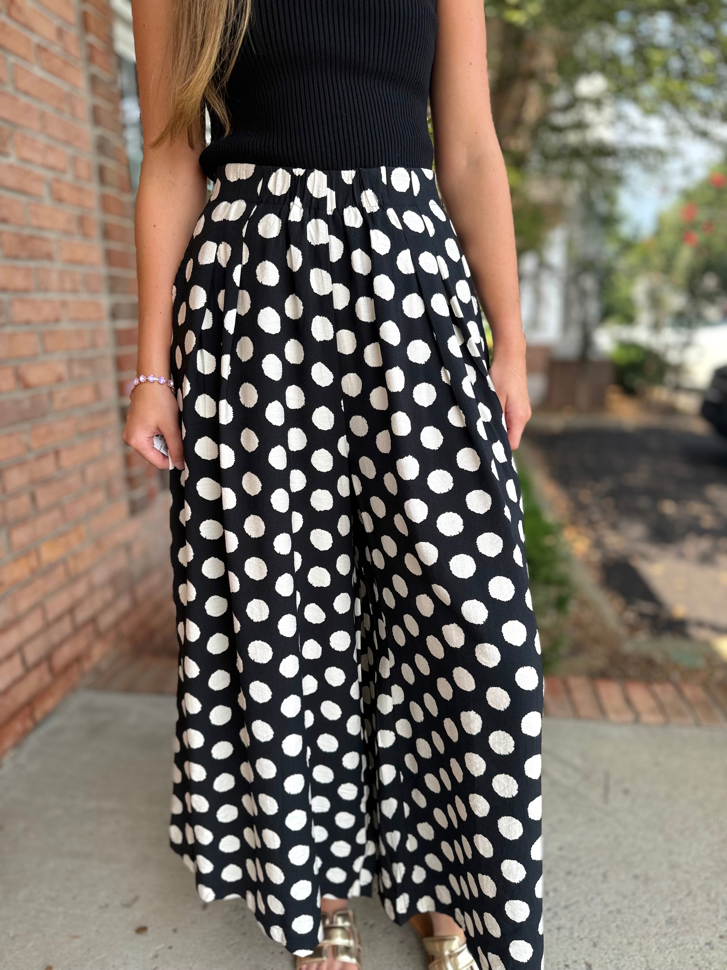 Chic In Dots Pants