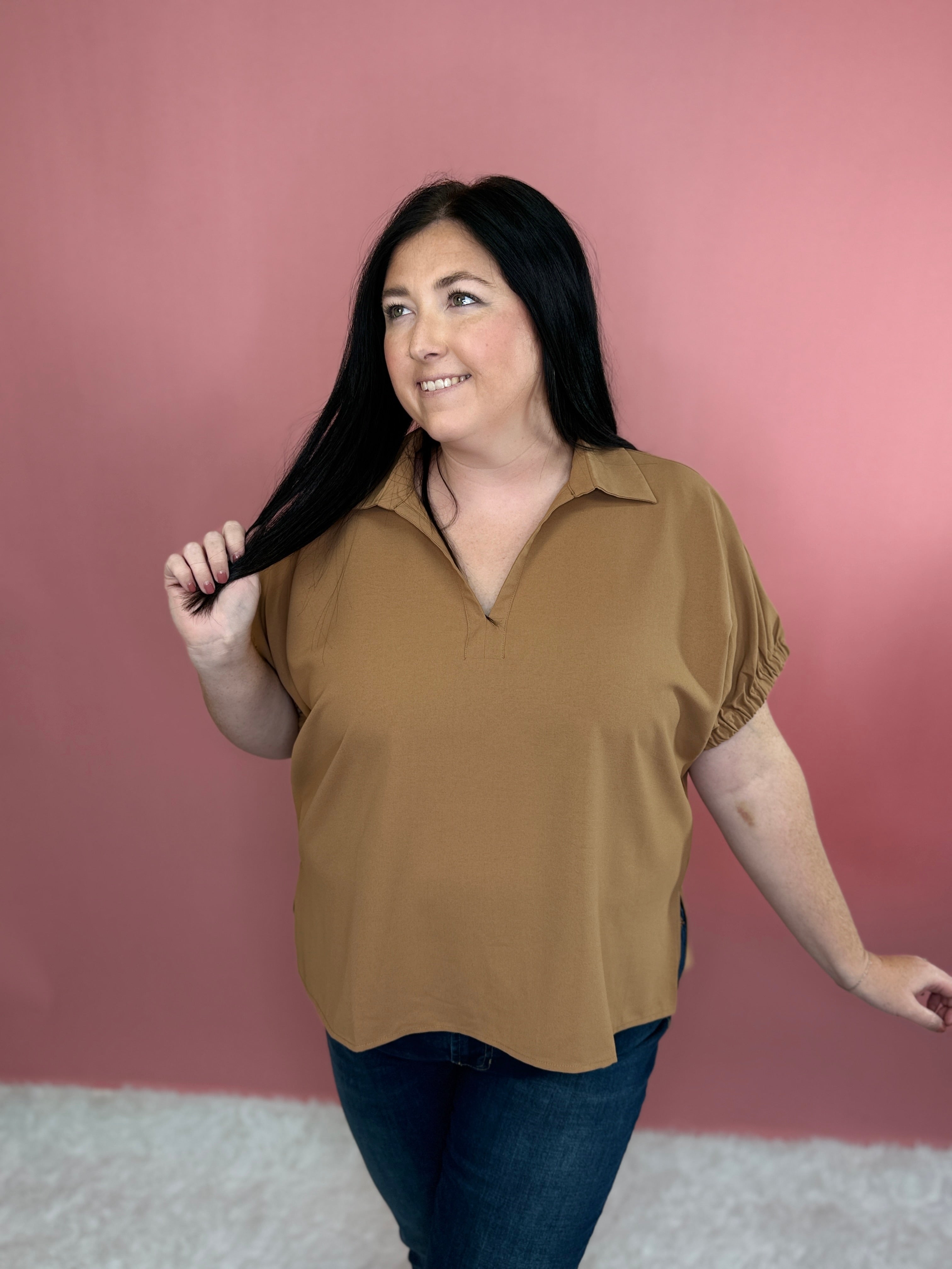 Desert Glow Top-130 Dressy Tops & Blouses-Simply Stylish Boutique-Simply Stylish Boutique | Women’s & Kid’s Fashion | Paducah, KY