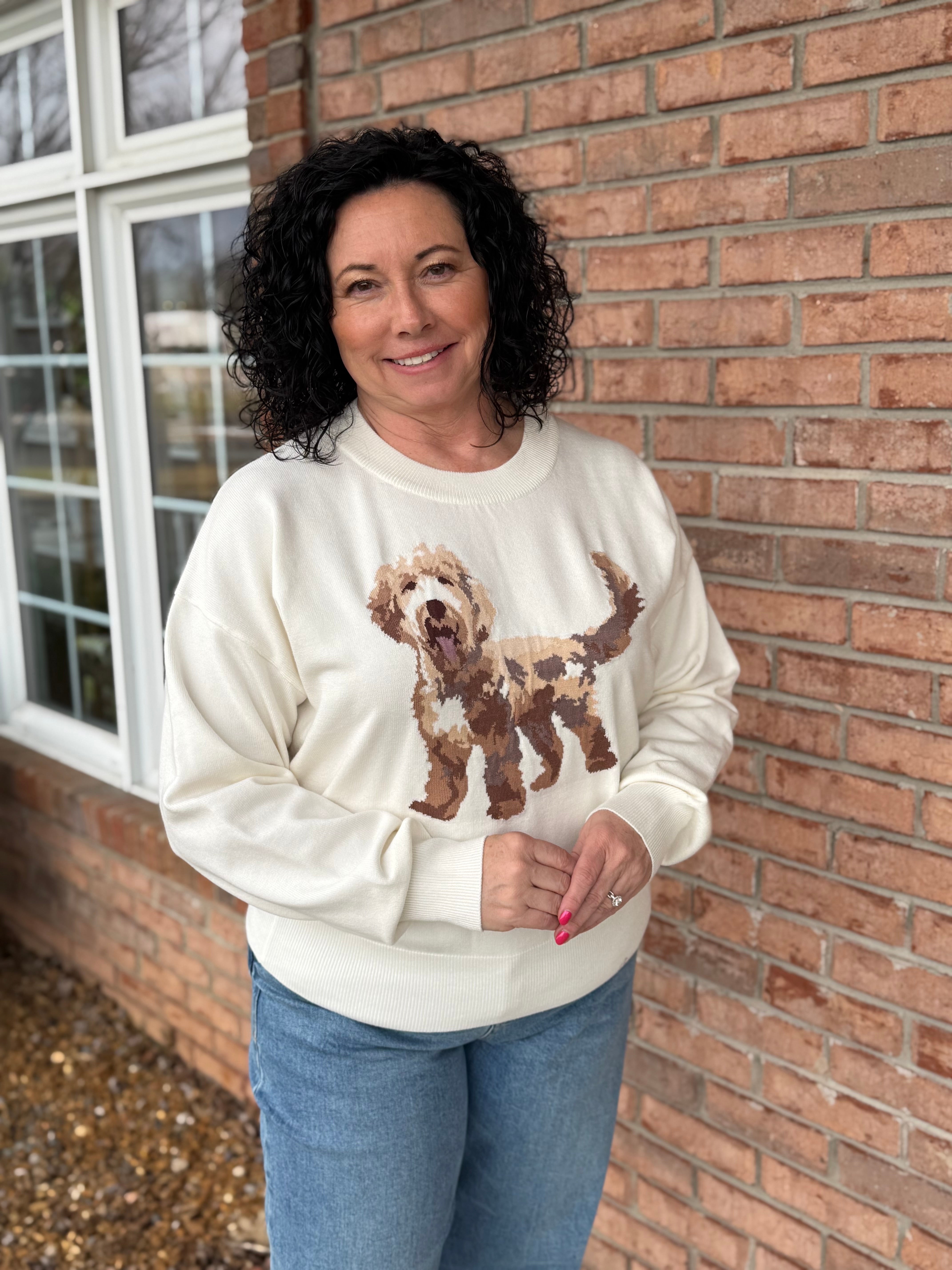 Golden Snuggles Sweater-140 Sweaters, Cardigans & Sweatshirts-Simply Stylish Boutique-Simply Stylish Boutique | Women’s & Kid’s Fashion | Paducah, KY
