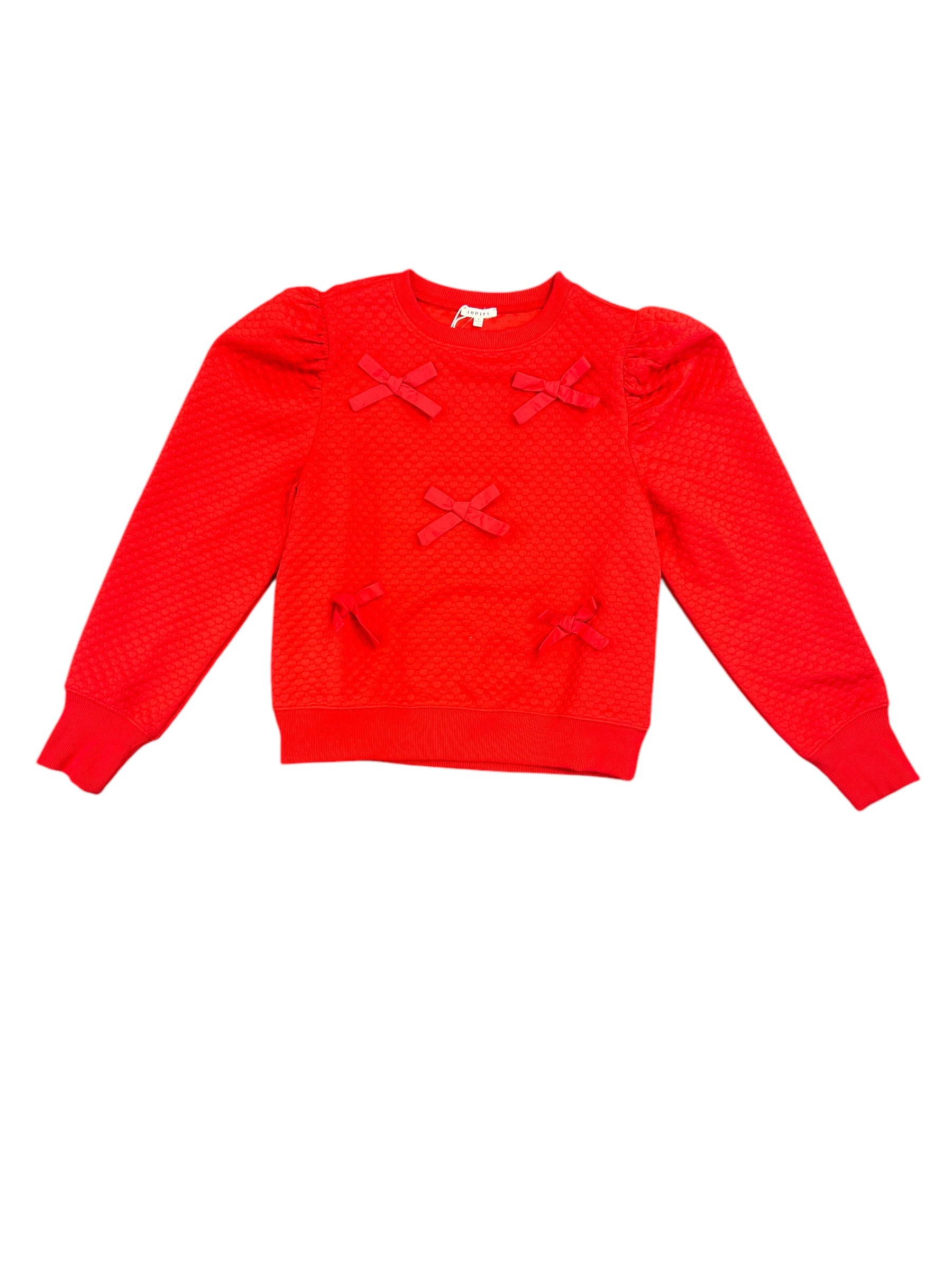 Red Ribbon Pullover-130 Dressy Tops & Blouses-Simply Stylish Boutique-Simply Stylish Boutique | Women’s & Kid’s Fashion | Paducah, KY