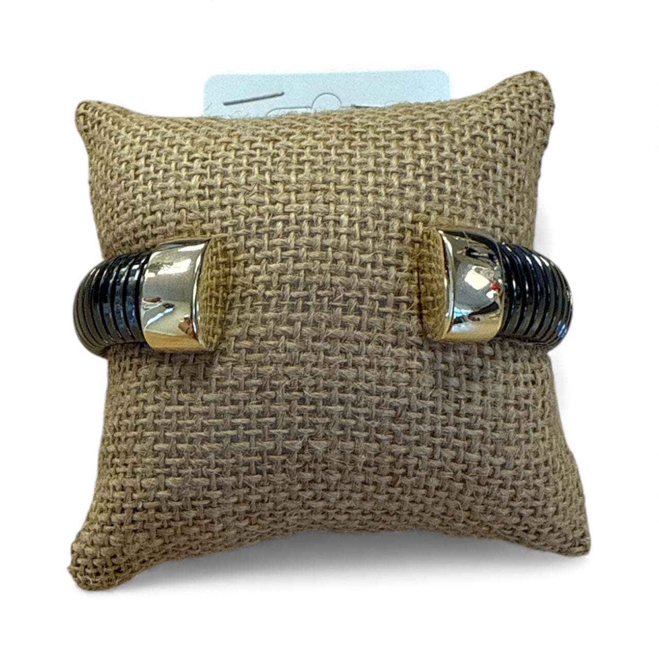 Hematite/Gold Flexible Cuff-410 Jewelry-Simply Stylish Boutique-Simply Stylish Boutique | Women’s & Kid’s Fashion | Paducah, KY