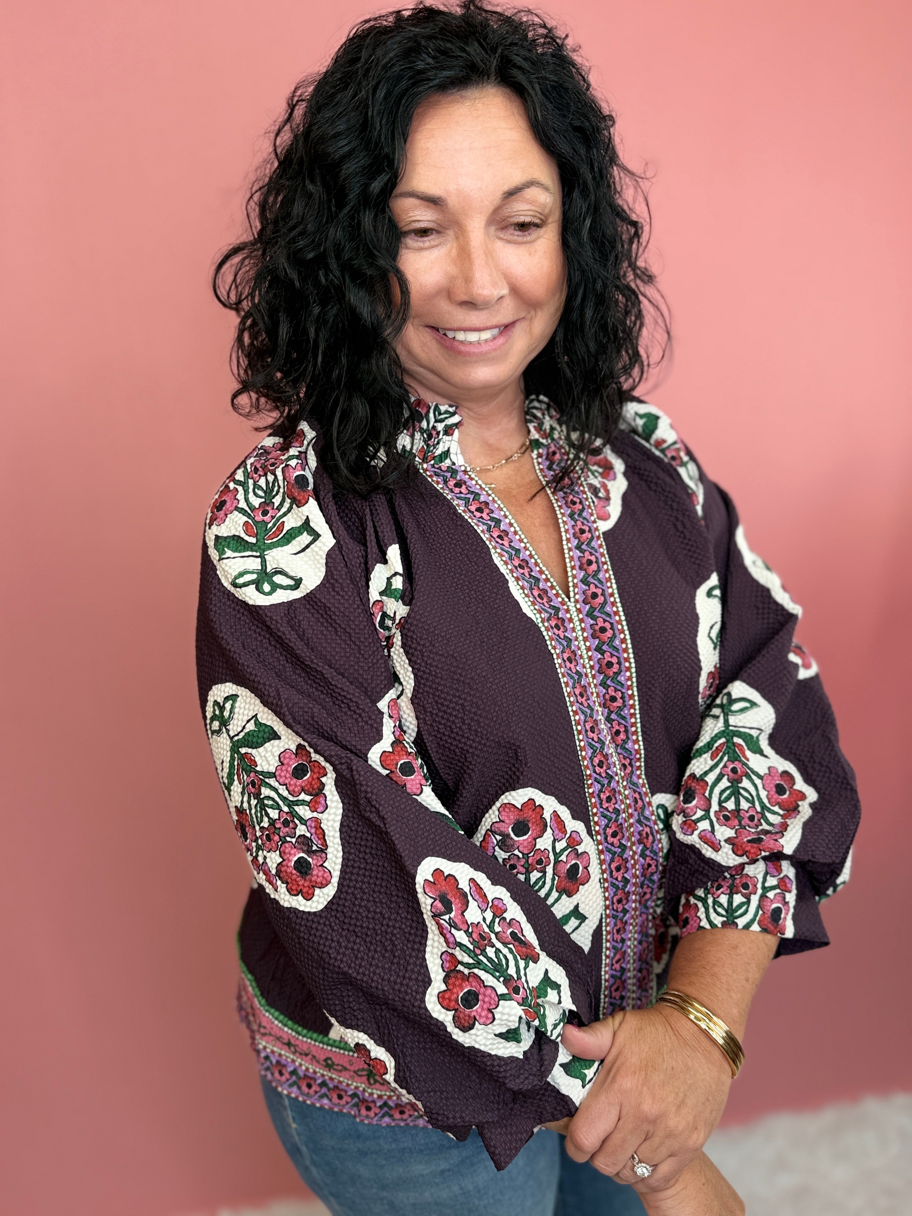 Orchid Grove Top-130 Dressy Tops & Blouses-Simply Stylish Boutique-Simply Stylish Boutique | Women’s & Kid’s Fashion | Paducah, KY