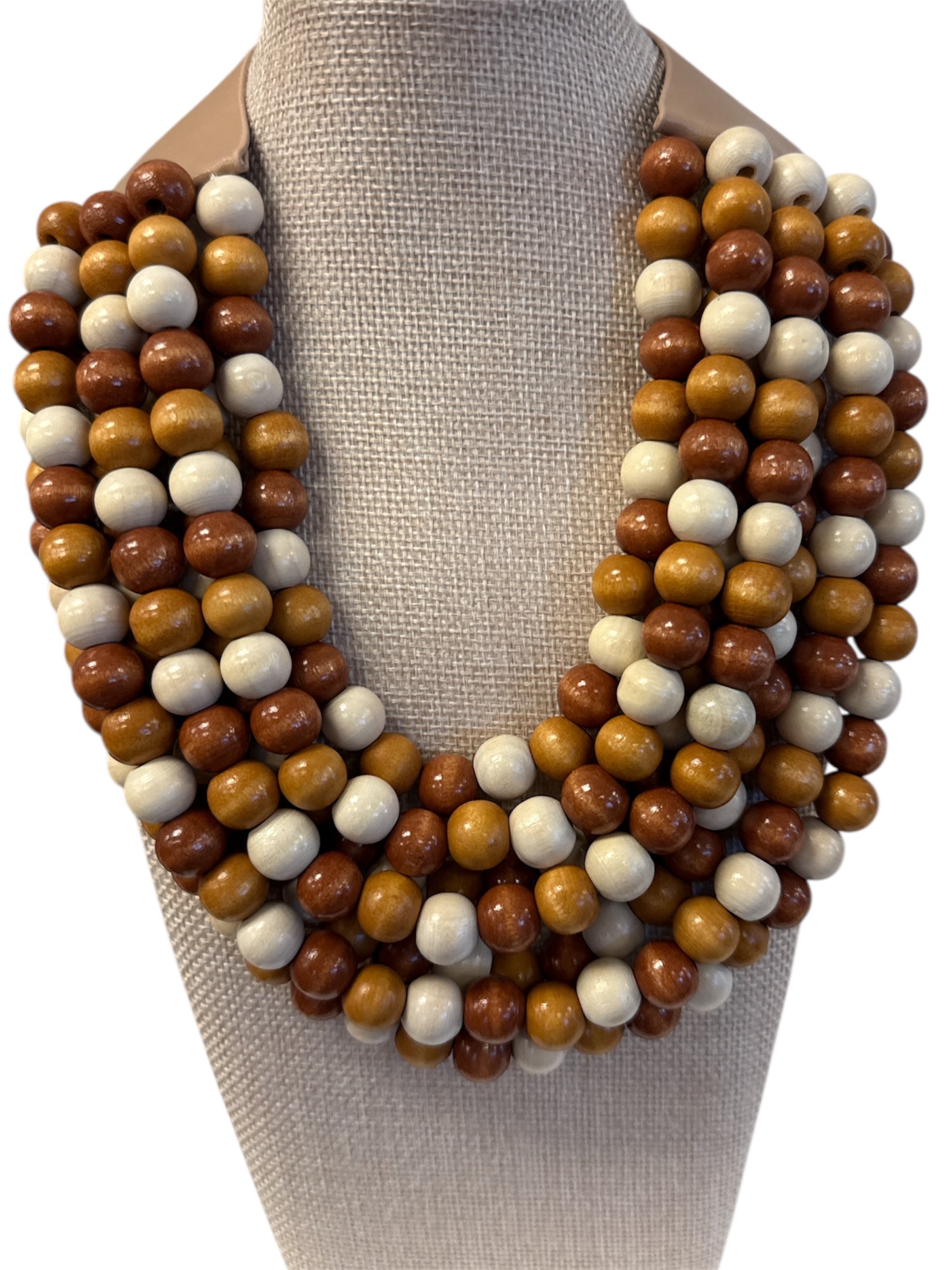 Woodbead Multi-strand Magnetic Necklace-410 Jewelry-Simply Stylish Boutique-Simply Stylish Boutique | Women’s & Kid’s Fashion | Paducah, KY