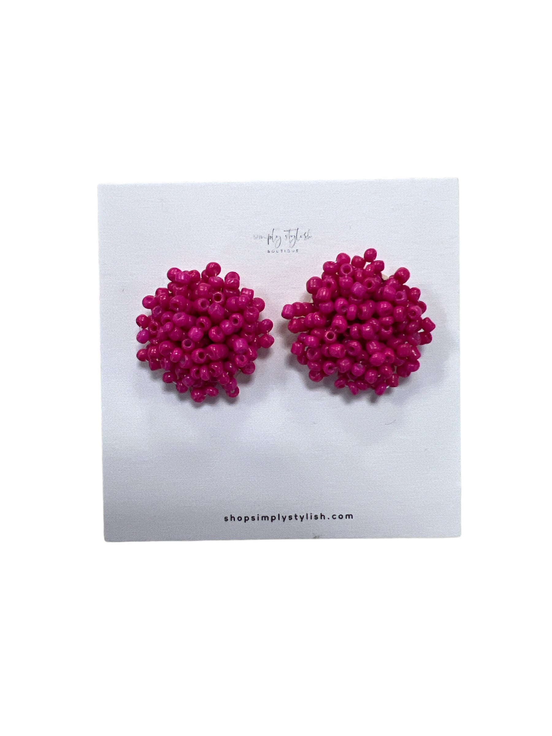 Pom Pom Earrings-410 Jewelry-Simply Stylish Boutique-Simply Stylish Boutique | Women’s & Kid’s Fashion | Paducah, KY