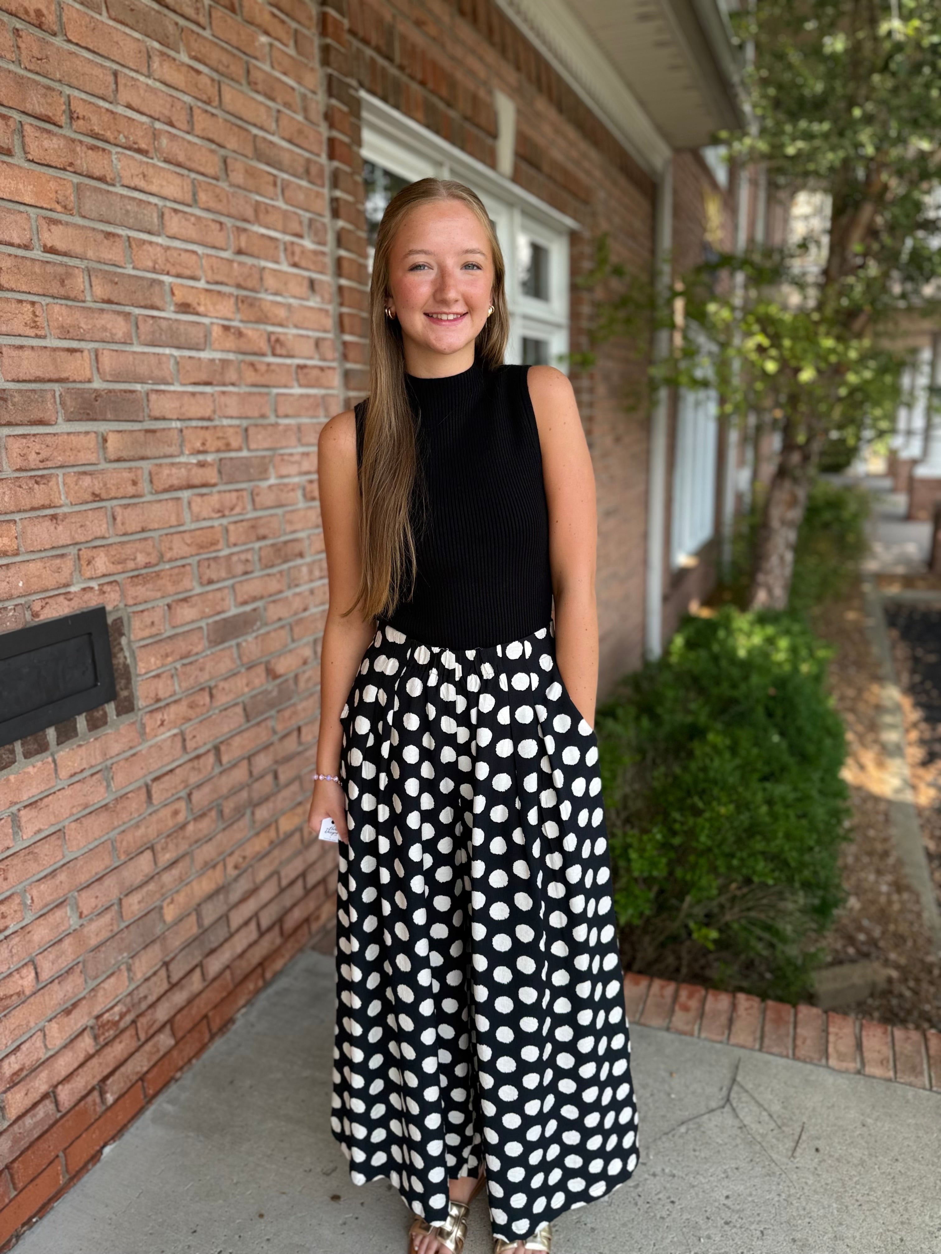 Chic In Dots Pants