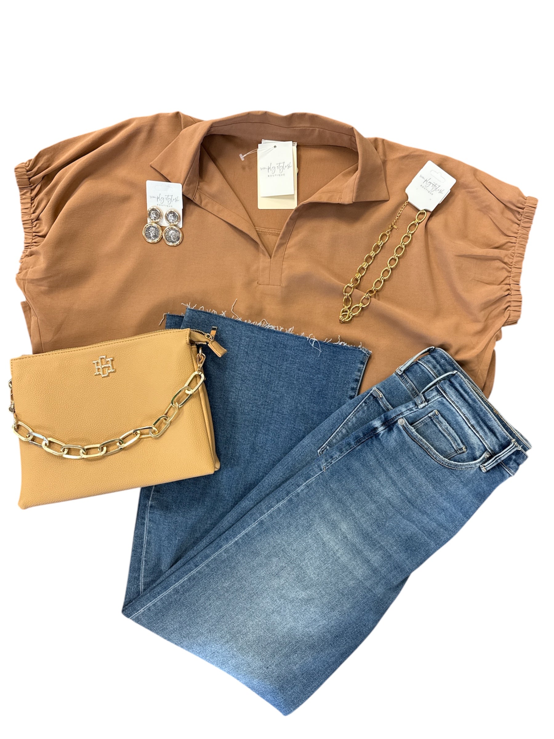 Desert Glow Top-130 Dressy Tops & Blouses-Simply Stylish Boutique-Simply Stylish Boutique | Women’s & Kid’s Fashion | Paducah, KY