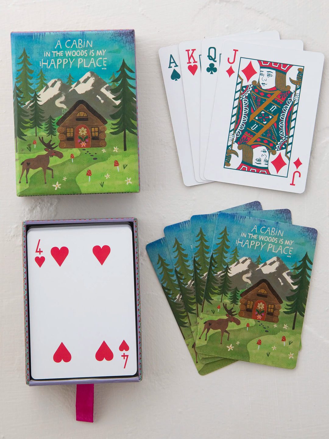 Cabin Happy Moose Playing Cards-510 General Gifts-Simply Stylish Boutique-Simply Stylish Boutique | Women’s & Kid’s Fashion | Paducah, KY