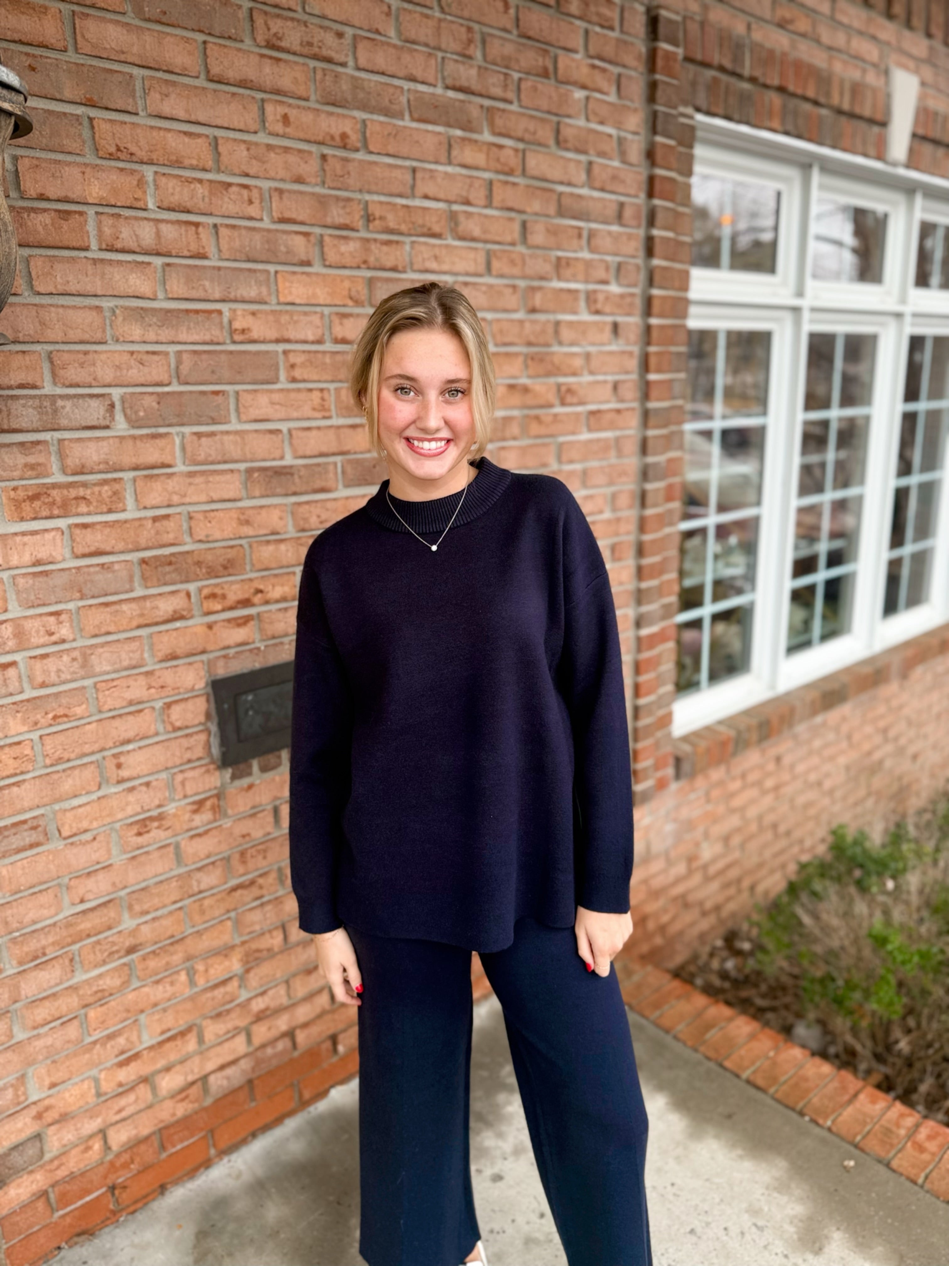 Mock Neck Sweater Top-140 Sweaters, Cardigans & Sweatshirts-Simply Stylish Boutique-Simply Stylish Boutique | Women’s & Kid’s Fashion | Paducah, KY