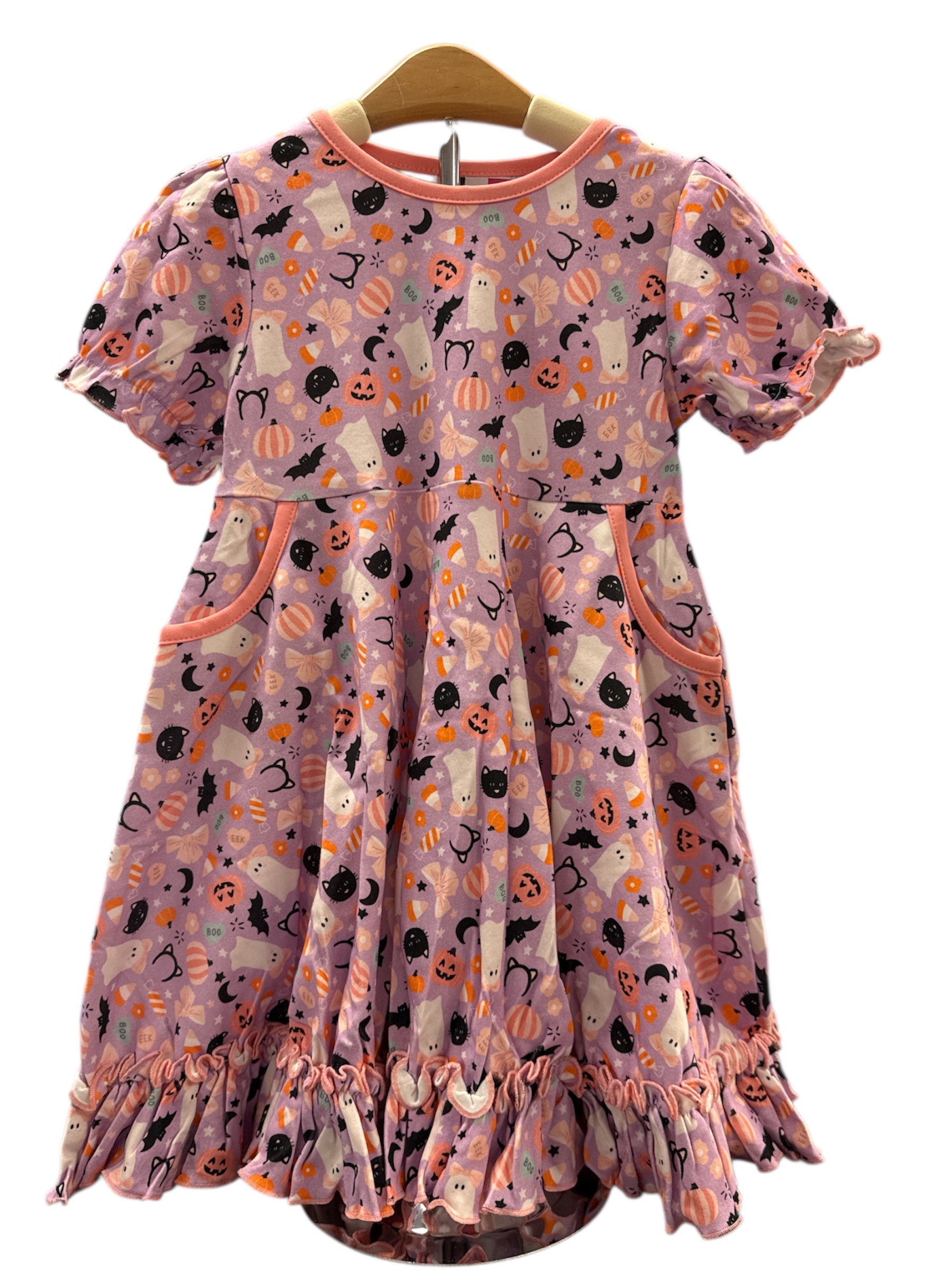 Girls Spooktacular Knit Dress-520 Baby & Kids Gifts-Simply Stylish Boutique-Simply Stylish Boutique | Women’s & Kid’s Fashion | Paducah, KY