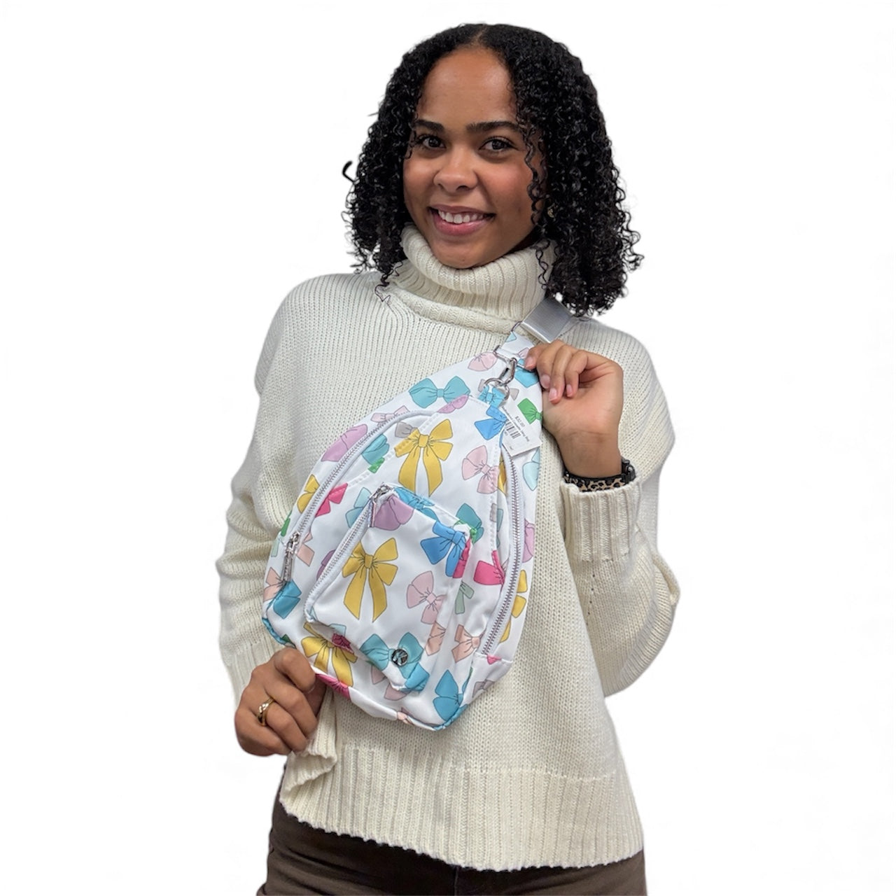 Multicolored Coquette Sling Bag-420 Bags & Totes-Simply Stylish Boutique-Simply Stylish Boutique | Women’s & Kid’s Fashion | Paducah, KY