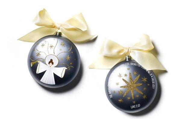 Birth Of Christ - Luke 2:10 Glass Ornament-540 Holiday/Seasonal-Simply Stylish Boutique-Simply Stylish Boutique | Women’s & Kid’s Fashion | Paducah, KY