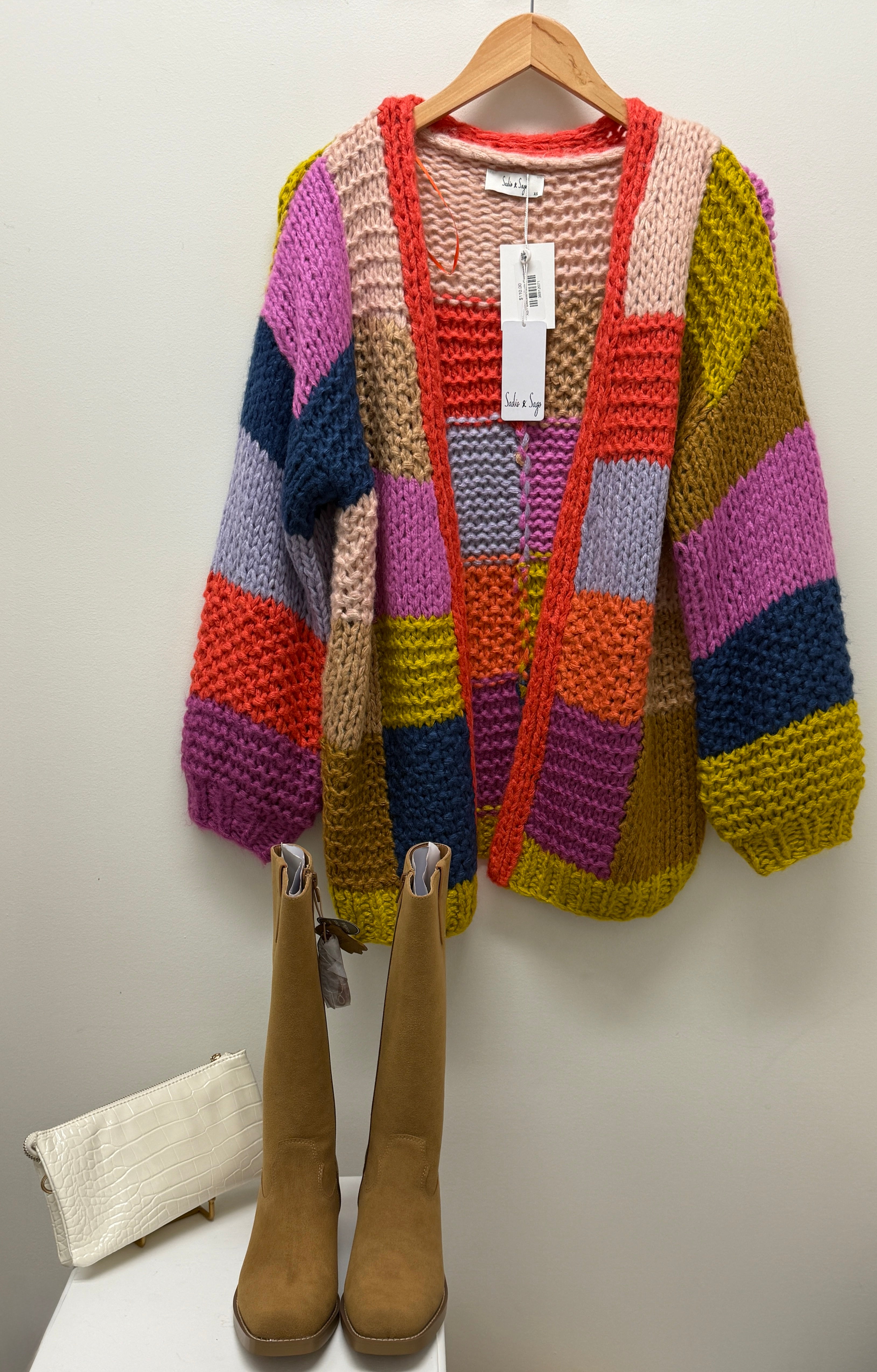 Electric Feels Cardigan-140 Sweaters, Cardigans & Sweatshirts-Simply Stylish boutique-Simply Stylish Boutique | Women’s & Kid’s Fashion | Paducah, KY