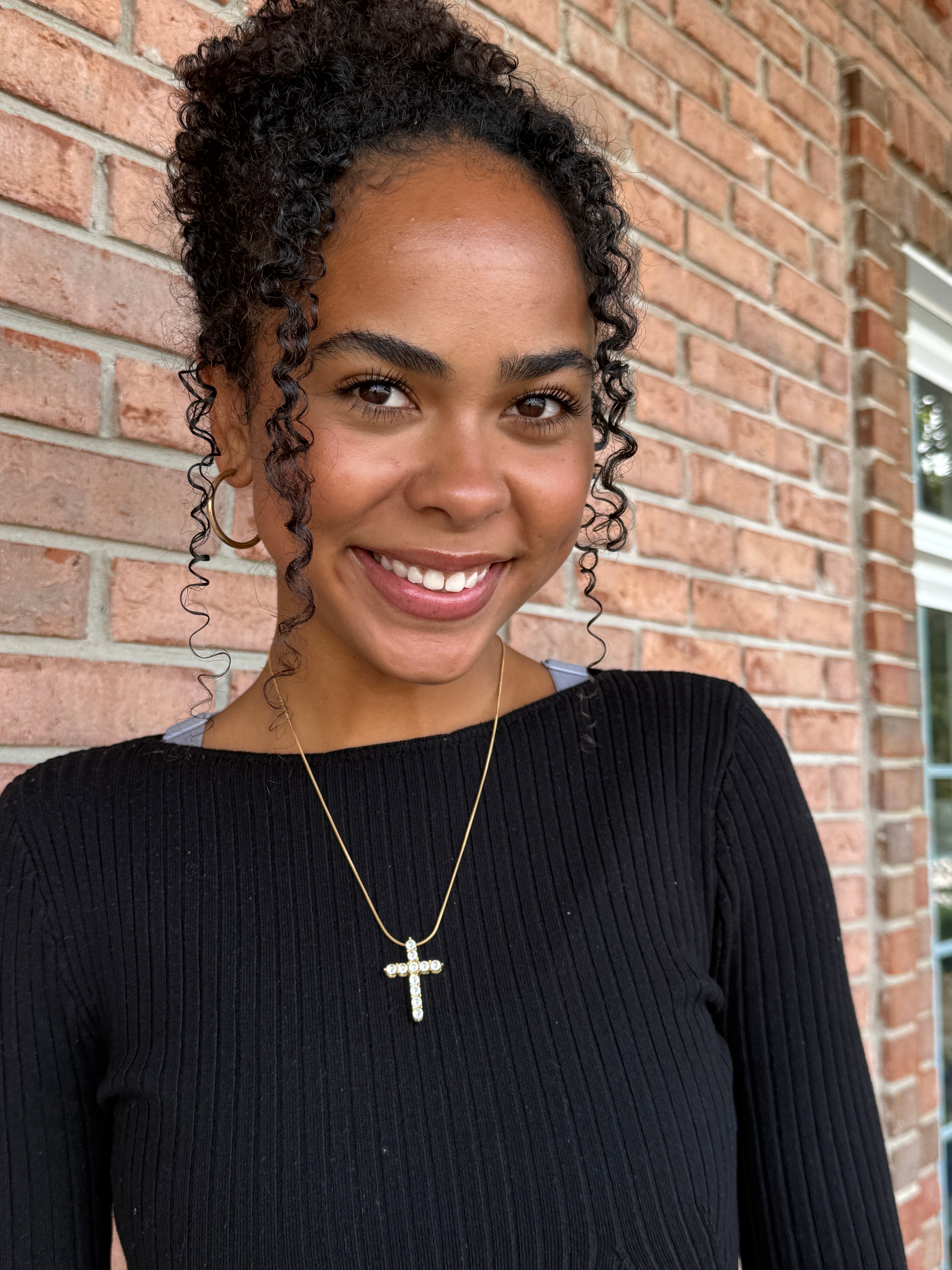 XL Diamond Cross Necklace-410 Jewelry-Simply Stylish Boutique-Simply Stylish Boutique | Women’s & Kid’s Fashion | Paducah, KY