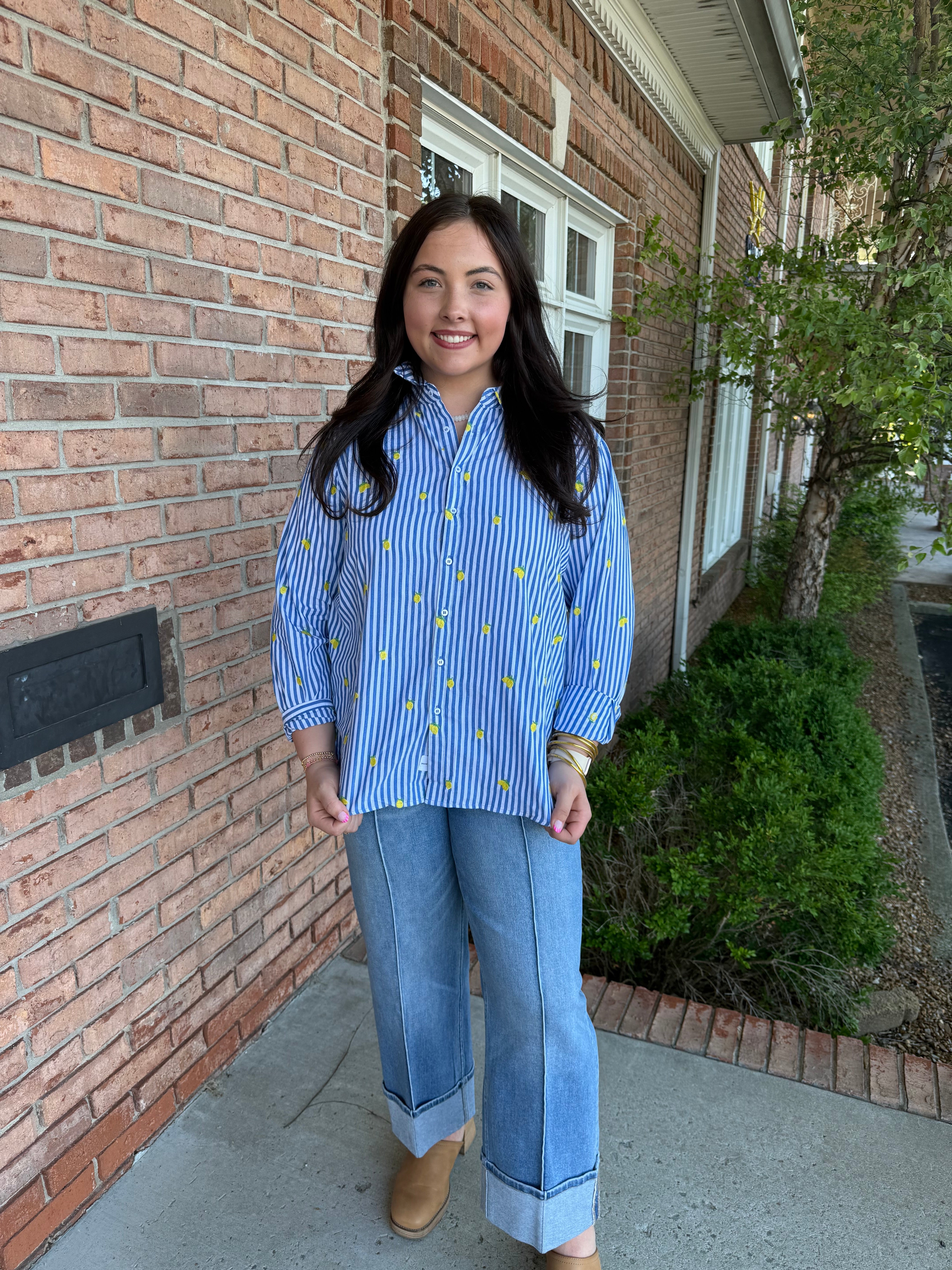 Lolita Shirt - Blue Lemon