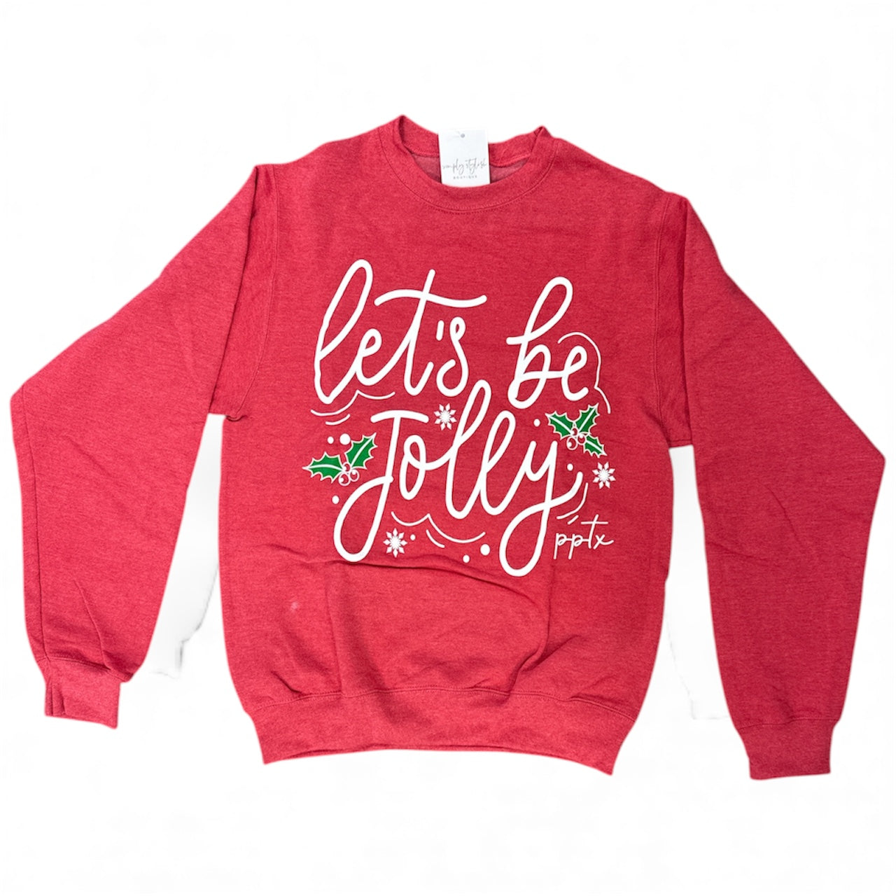 Let's Be Jolly Sweatshirt-110 Graphic Tee-Simply Stylish boutique-Simply Stylish Boutique | Women’s & Kid’s Fashion | Paducah, KY
