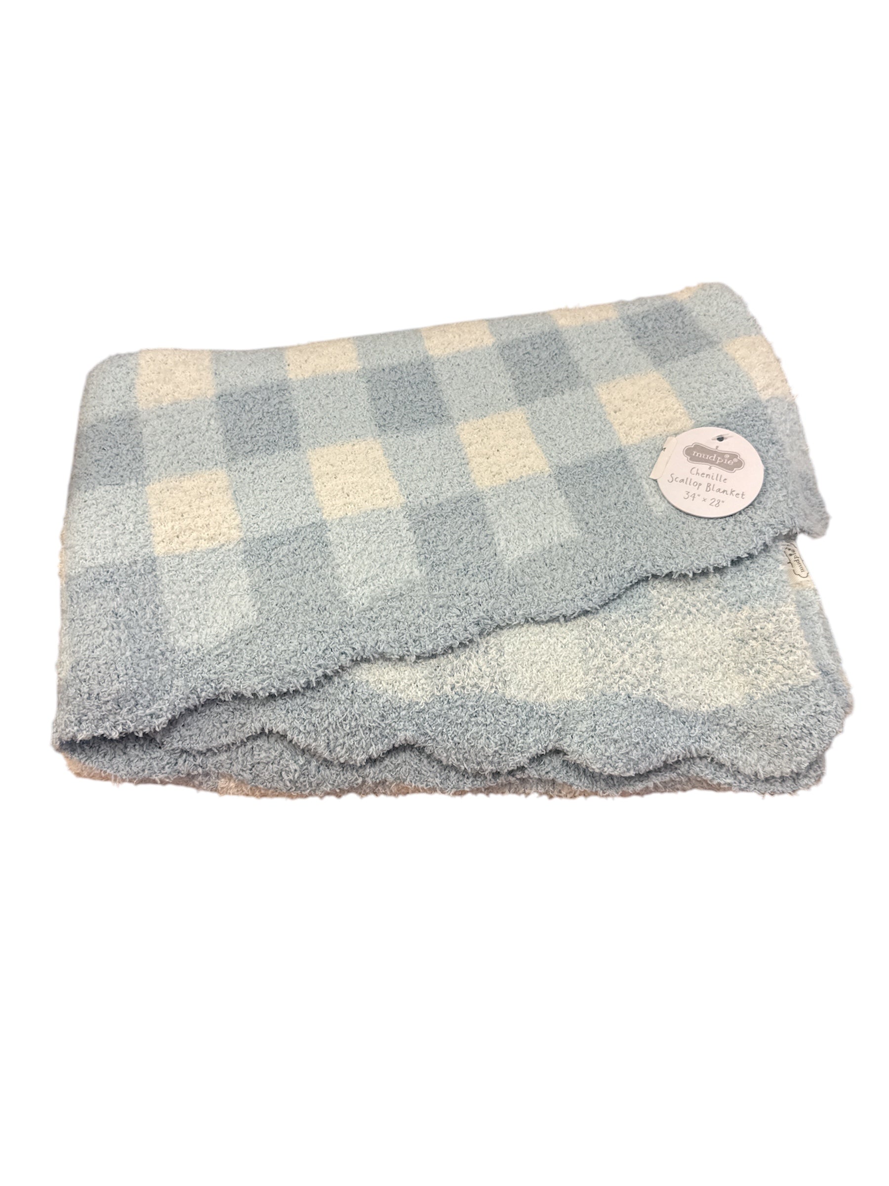 Gingham Chenille Blanket-520 Baby & Kids Gifts-Simply Stylish Boutique-Simply Stylish Boutique | Women’s & Kid’s Fashion | Paducah, KY