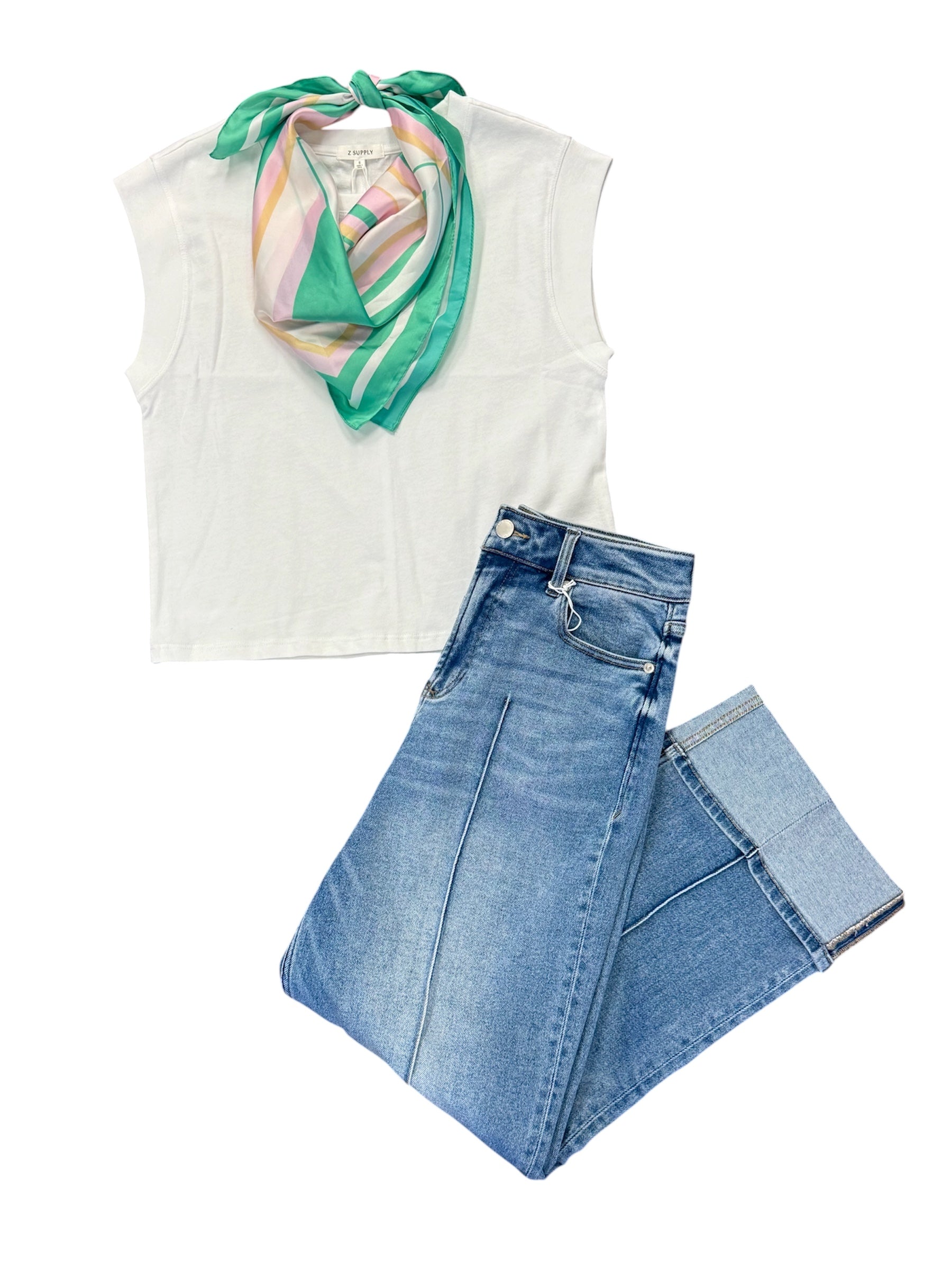 Camino Cotton Jersey Tee-120 Casual Tops & Tees-Simply Stylish Boutique-Simply Stylish Boutique | Women’s & Kid’s Fashion | Paducah, KY