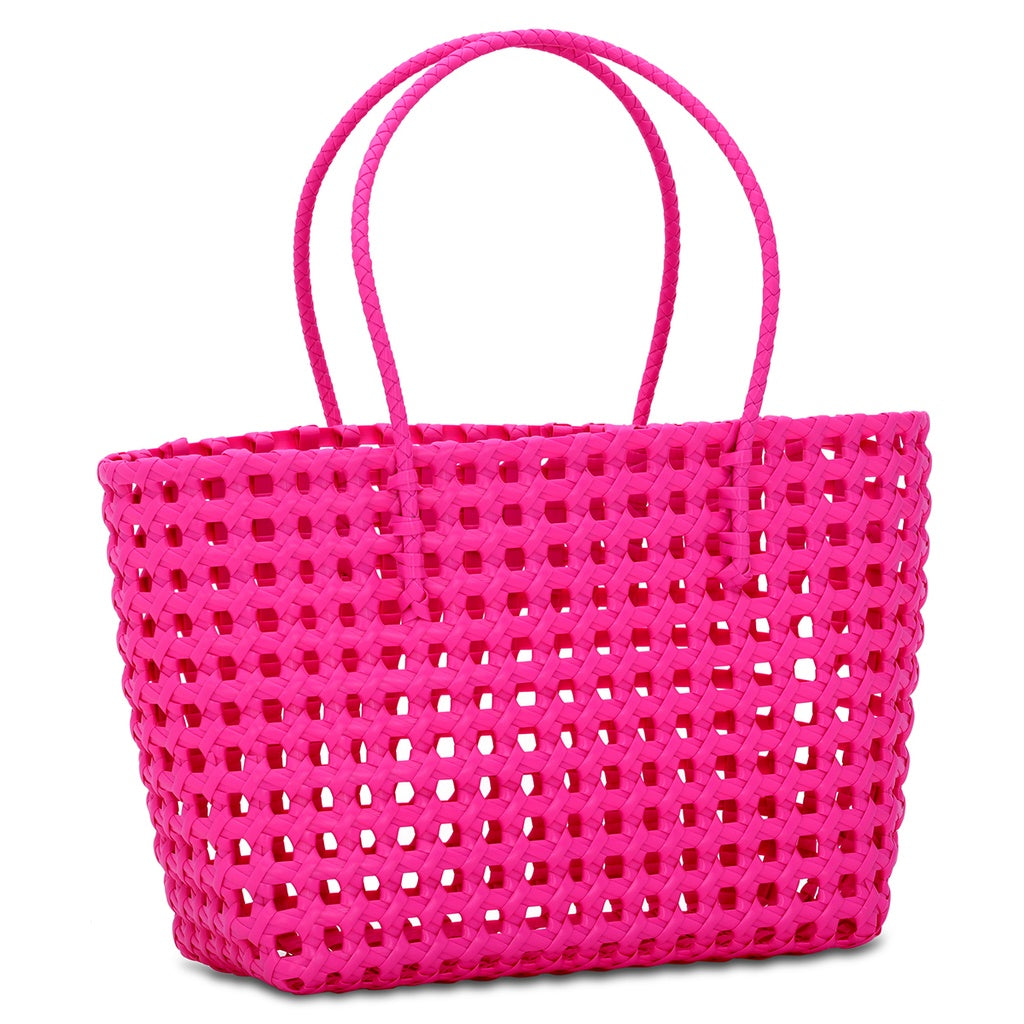 Pink Woven Tote-520 Baby & Kids Gifts-Simply Stylish Boutique-Simply Stylish Boutique | Women’s & Kid’s Fashion | Paducah, KY