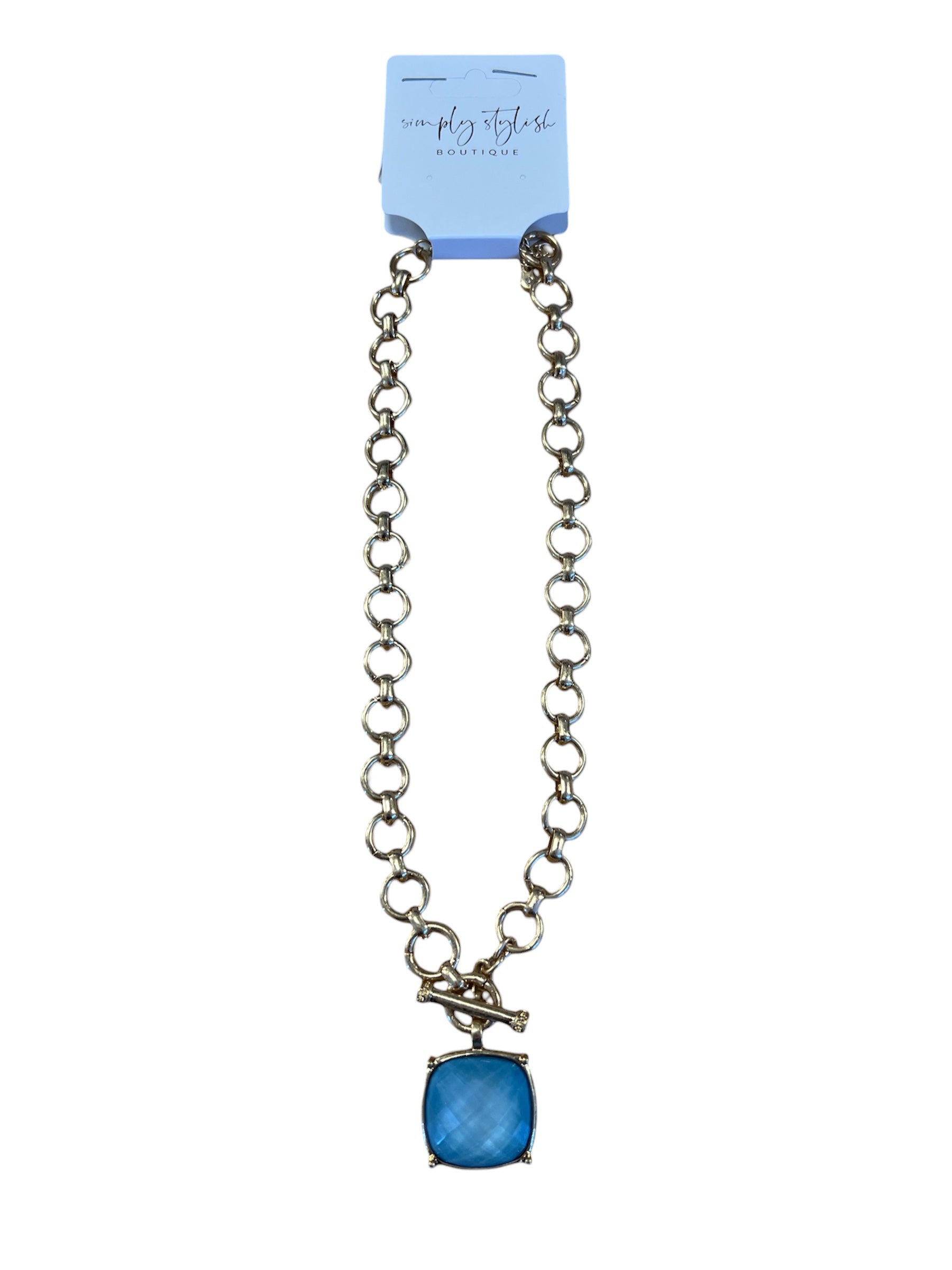 Big Stone Pendant Necklace-410 Jewelry-Simply Stylish Boutique-Simply Stylish Boutique | Women’s & Kid’s Fashion | Paducah, KY