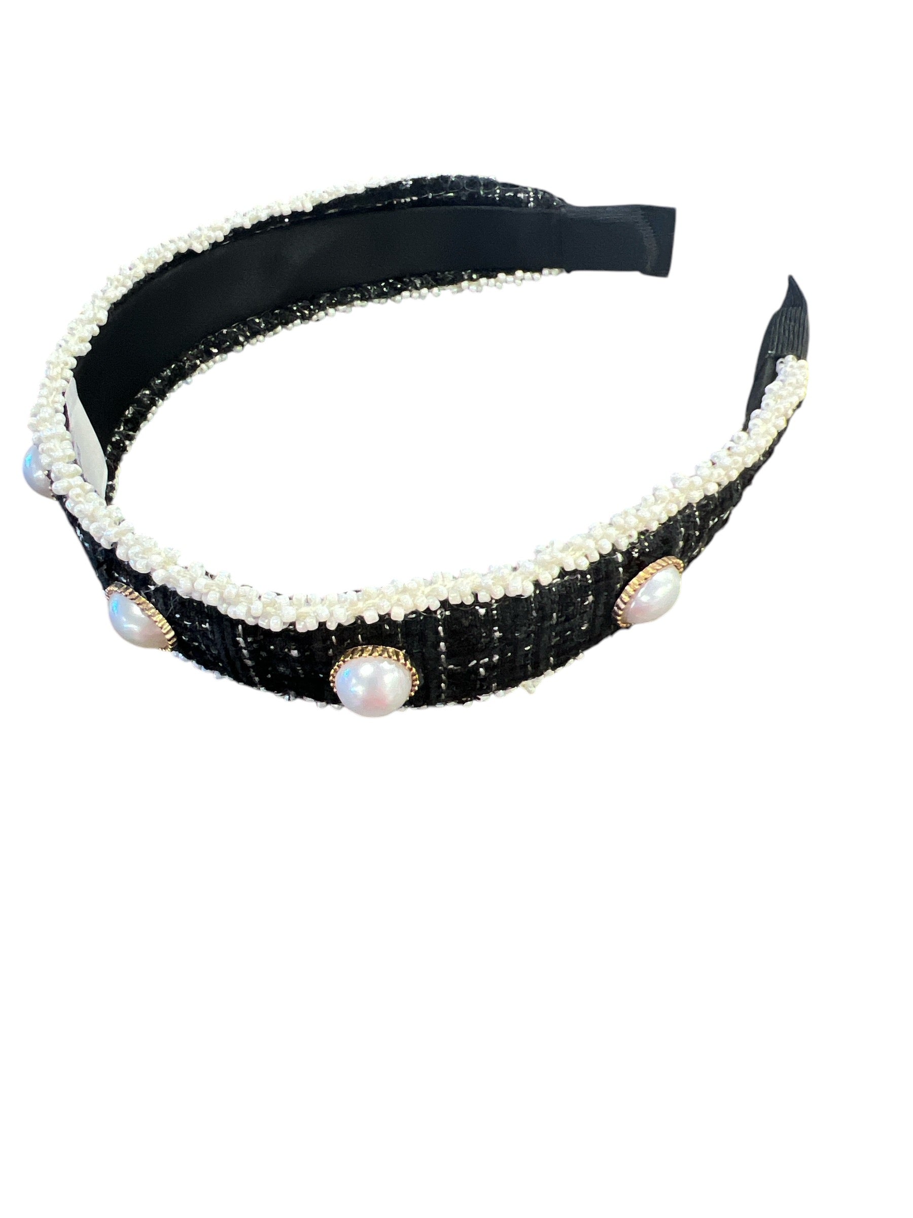 Pearl Tweed Headband-430 Hats & Hair-Simply Stylish Boutique-Simply Stylish Boutique | Women’s & Kid’s Fashion | Paducah, KY