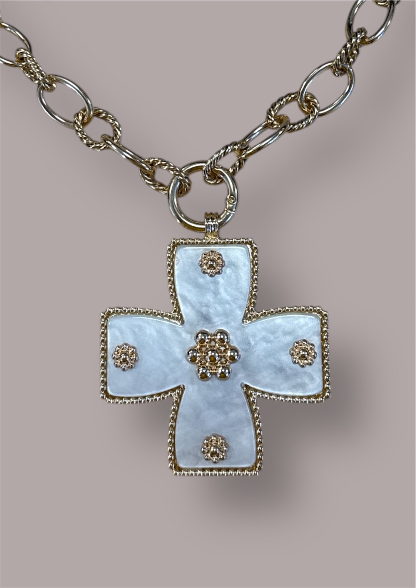 Byzantine Cross Necklace-410 Jewelry-Simply Stylish Boutique-Simply Stylish Boutique | Women’s & Kid’s Fashion | Paducah, KY
