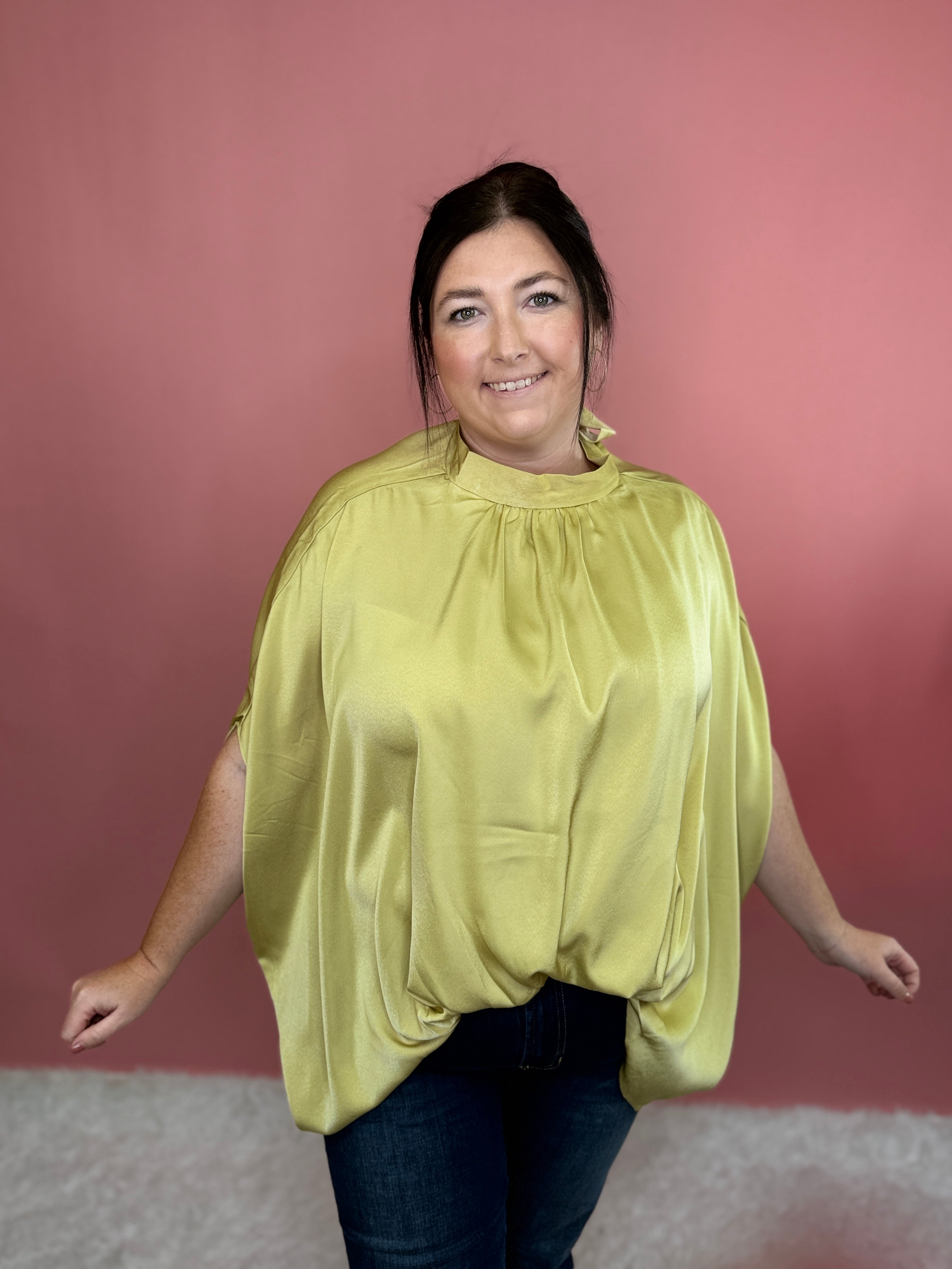 Golden Hour Mock Neck Top-130 Dressy Tops & Blouses-Simply Stylish Boutique-Simply Stylish Boutique | Women’s & Kid’s Fashion | Paducah, KY