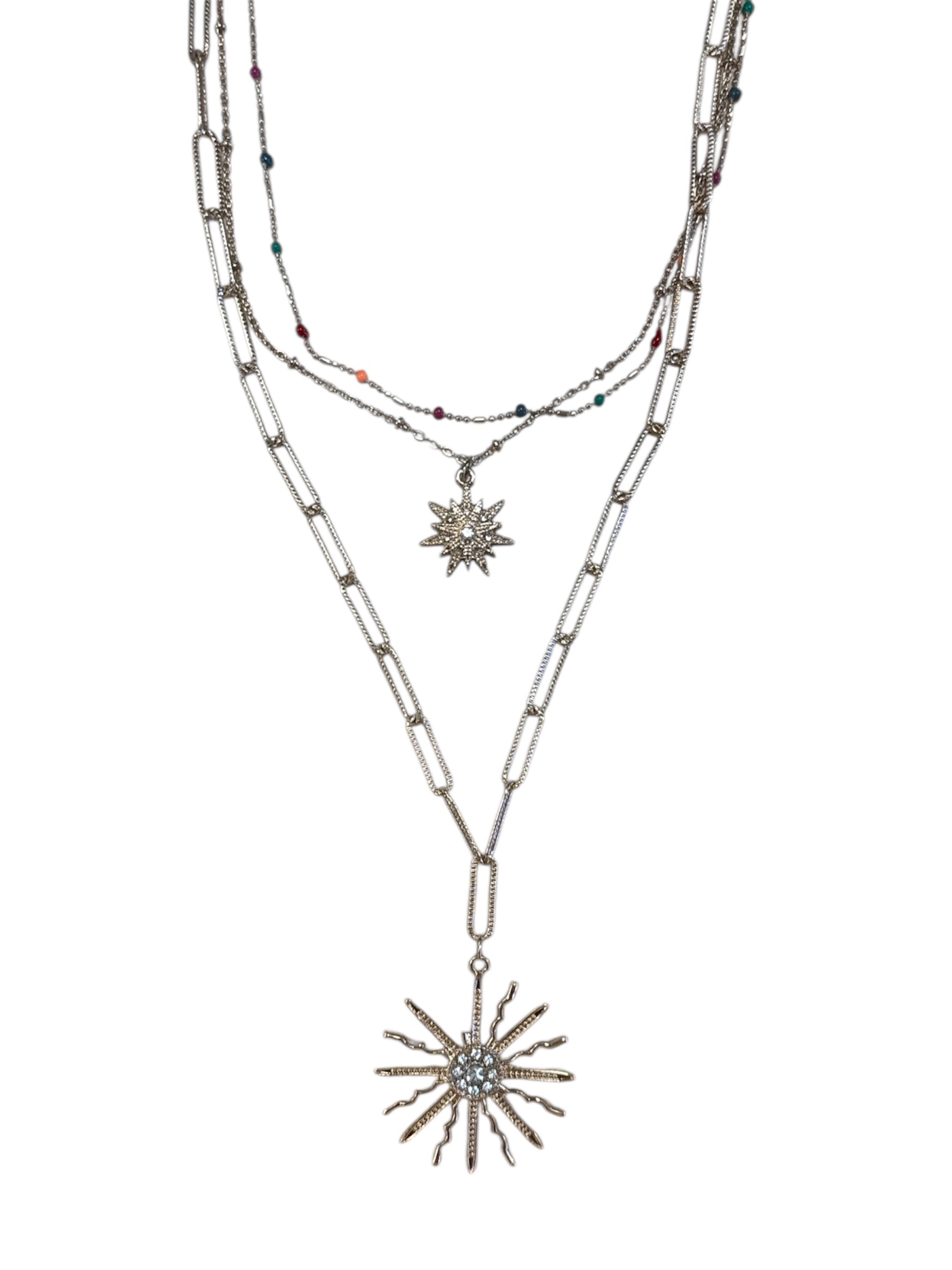 Sunburst Pendant Necklace Set-410 Jewelry-Simply Stylish Boutique-Simply Stylish Boutique | Women’s & Kid’s Fashion | Paducah, KY