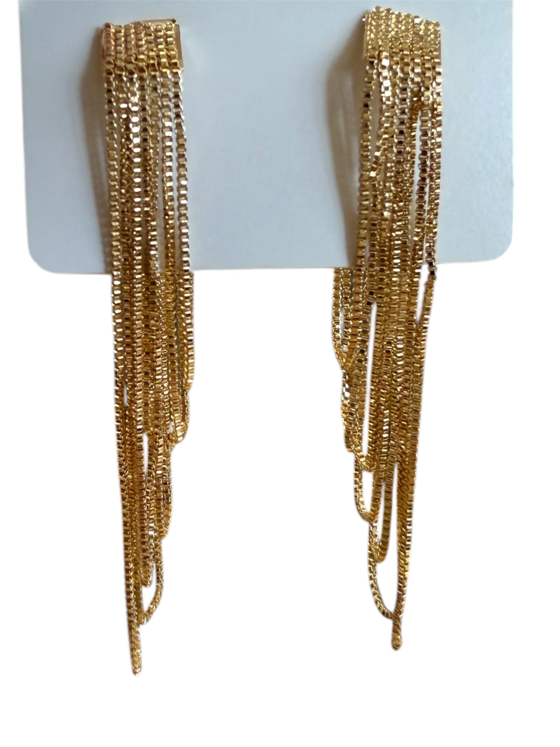 Brass Box Chain Earring-410 Jewelry-Simply Stylish Boutique-Simply Stylish Boutique | Women’s & Kid’s Fashion | Paducah, KY