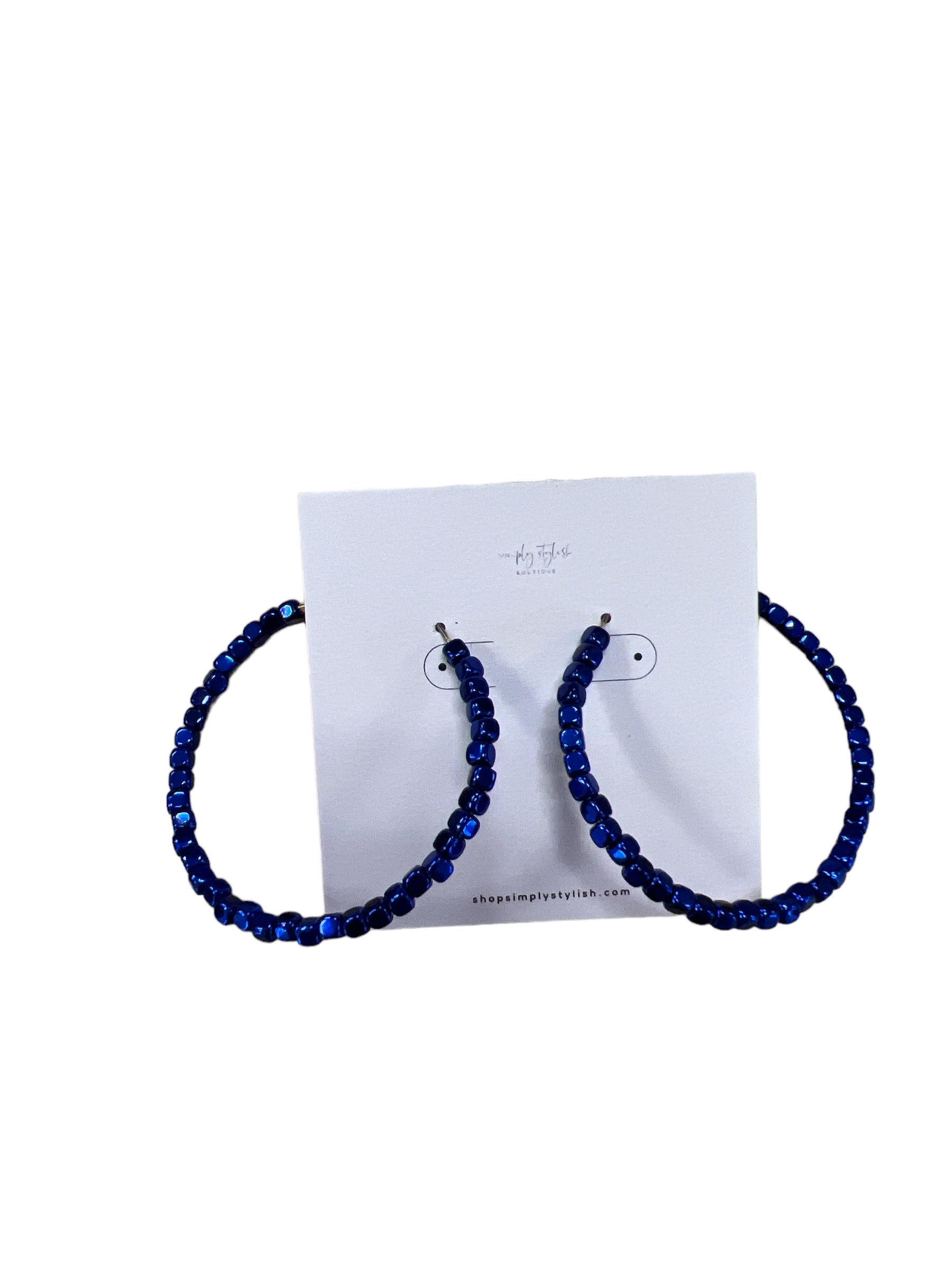 Square Bead Hoops-Simply Stylish Boutique-Simply Stylish Boutique | Women’s & Kid’s Fashion | Paducah, KY