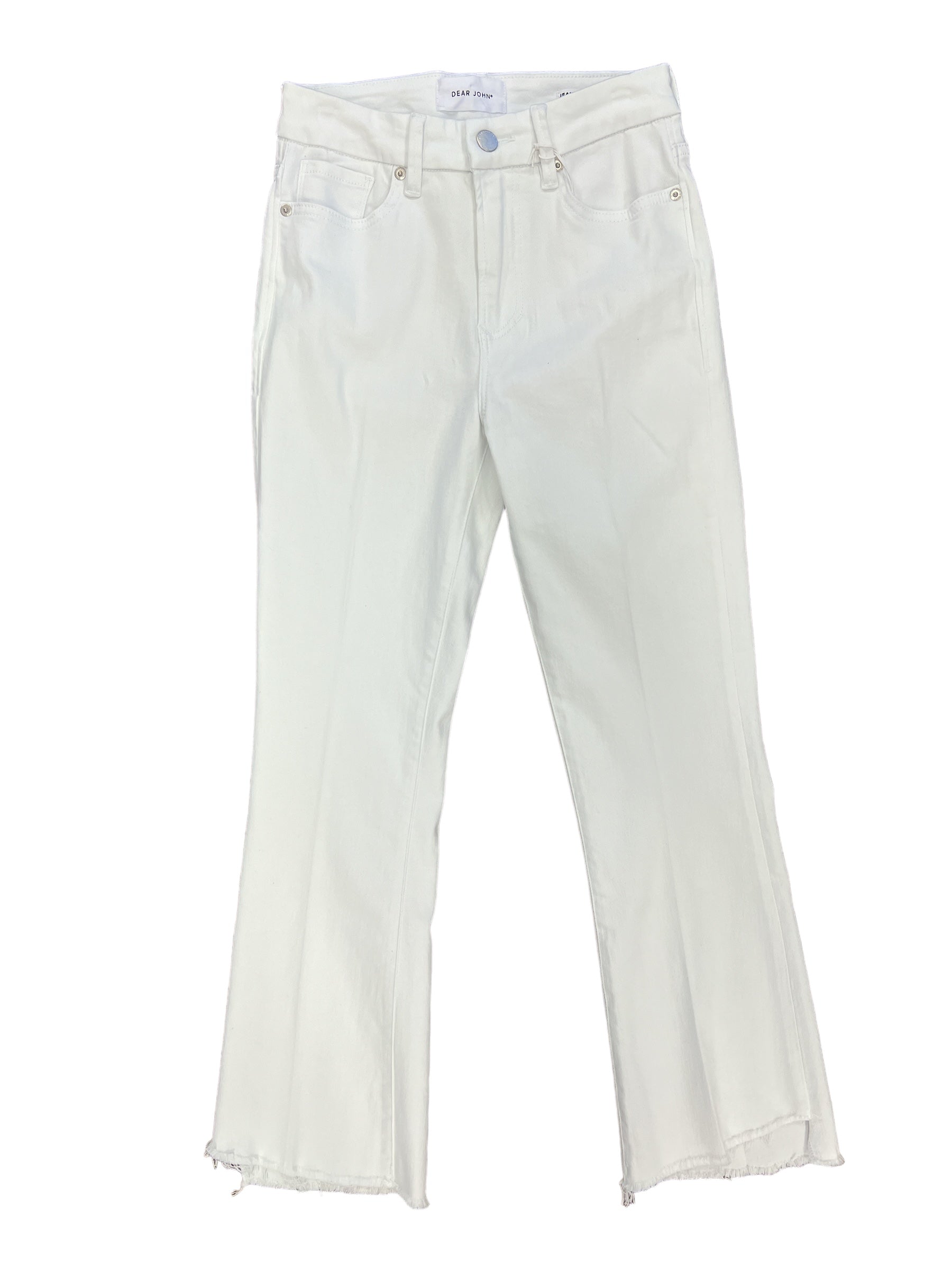 Jeanne White Cropped Flare Jeans-230 Pants-Dear John-Simply Stylish Boutique | Women’s & Kid’s Fashion | Paducah, KY