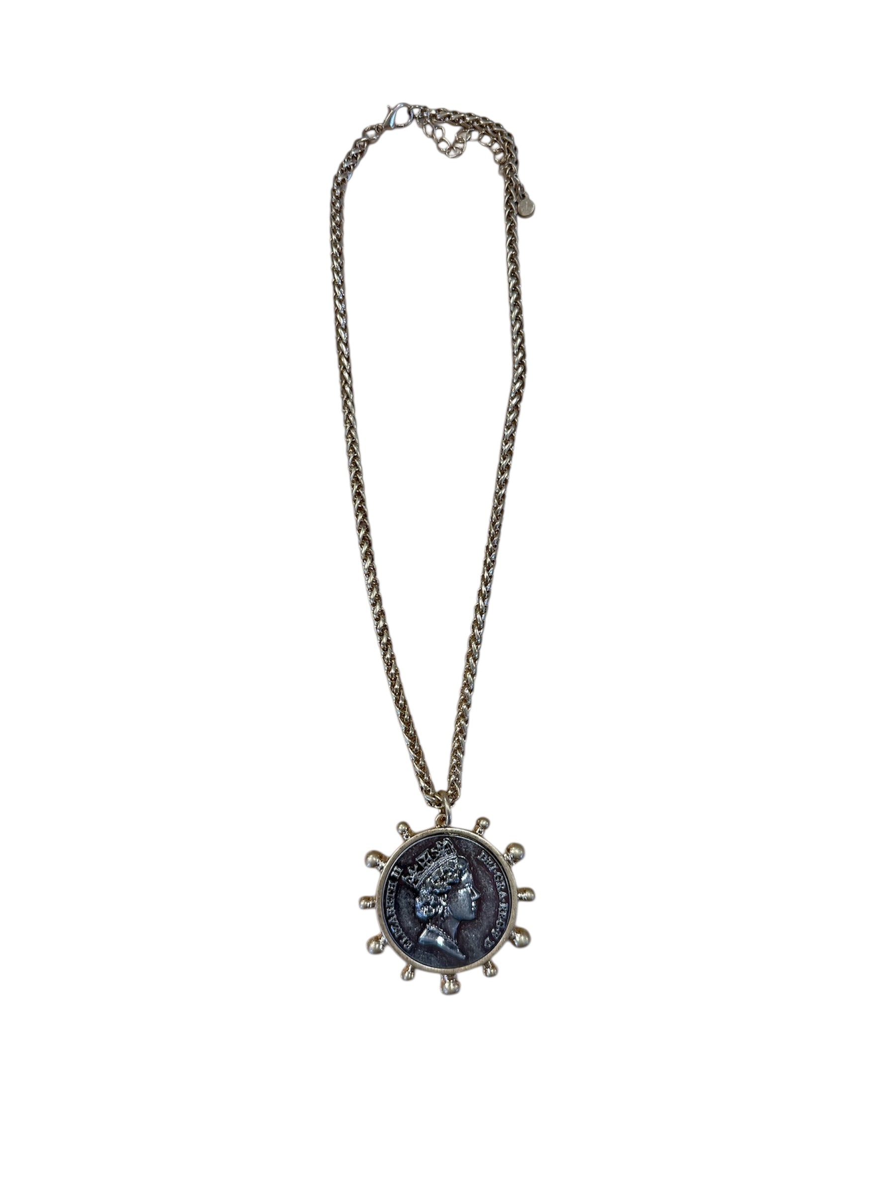 Two - Tone Coin Necklace-410 Jewelry-Simply Stylish Boutique-Simply Stylish Boutique | Women’s & Kid’s Fashion | Paducah, KY