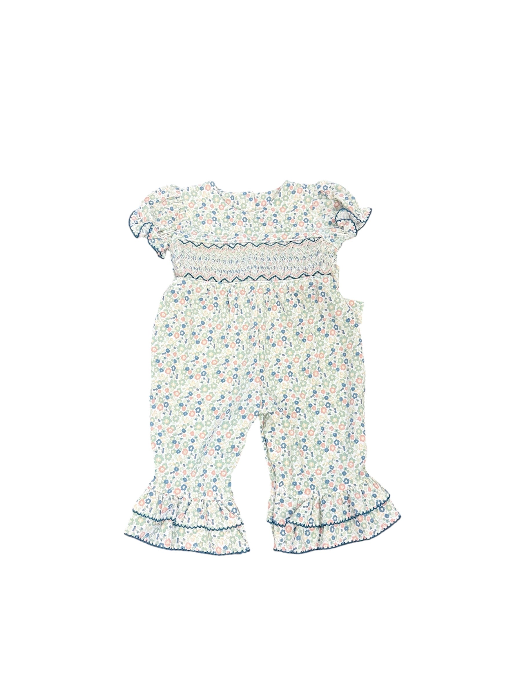 Vintage Ditsy Smocked Romper