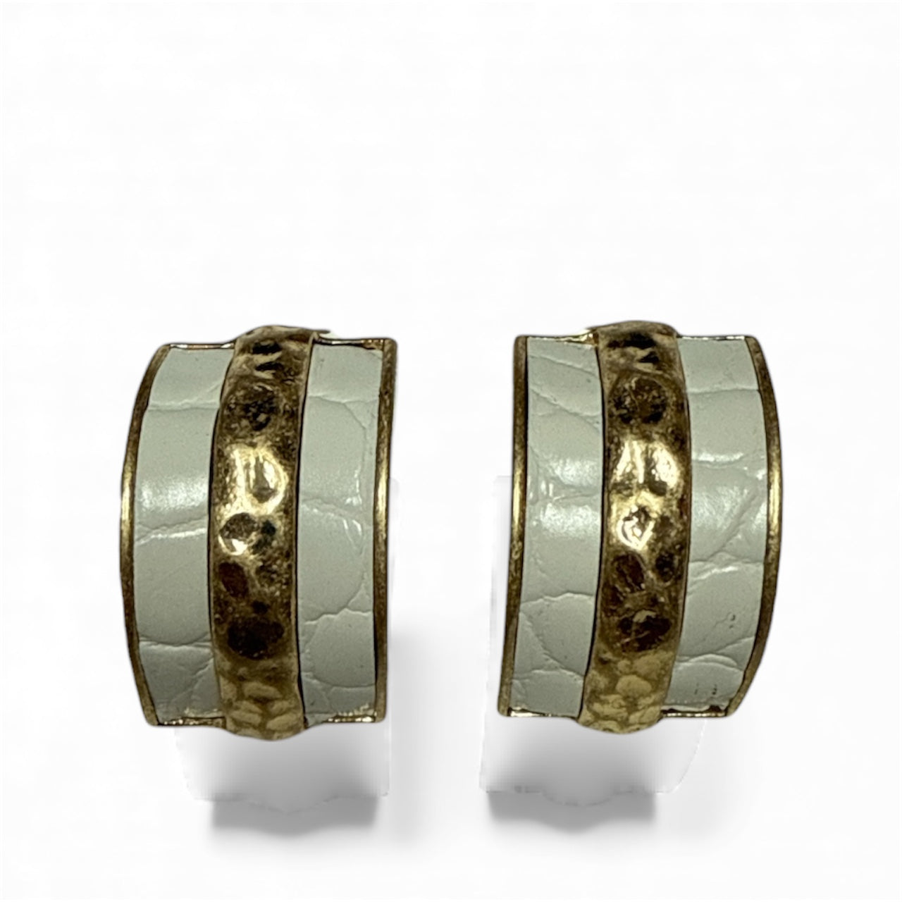 Leather & Textured Hoop-410 Jewelry-Simply Stylish Boutique-Simply Stylish Boutique | Women’s & Kid’s Fashion | Paducah, KY