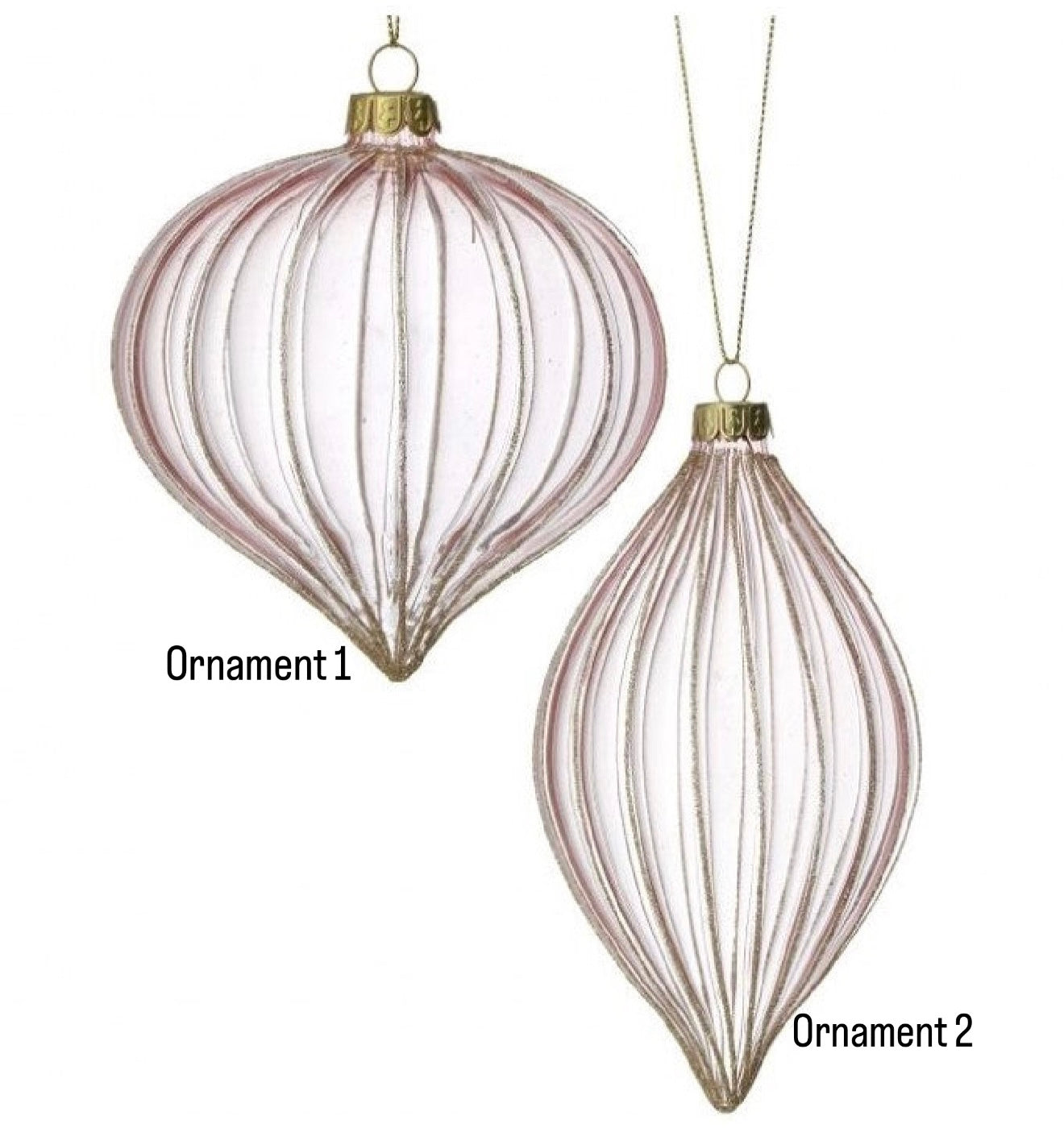 Glitter Ridge Finial Ornament-540 Holiday/Seasonal-Simply Stylish Boutique-Simply Stylish Boutique | Women’s & Kid’s Fashion | Paducah, KY