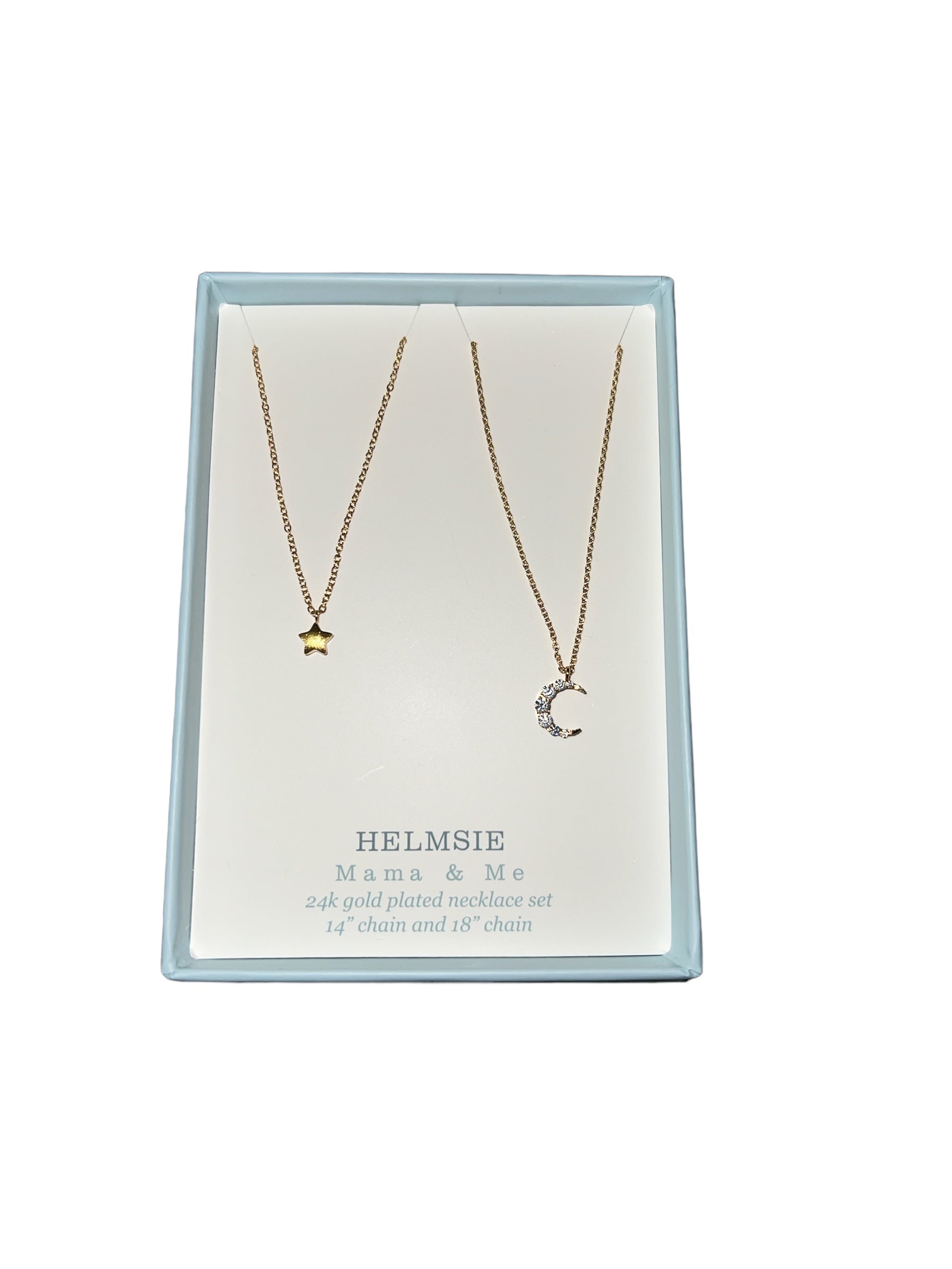 Mama & Me Moon and Star Necklace Set-410 Jewelry-helmsie-Simply Stylish Boutique | Women’s & Kid’s Fashion | Paducah, KY