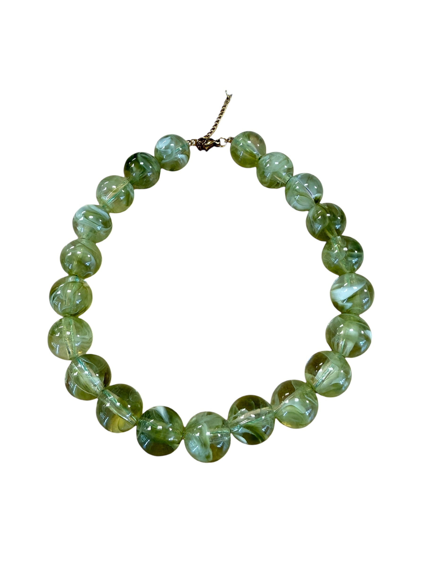 Green Goddess Bubble Necklace-410 Jewelry-Simply Stylish Boutique-Simply Stylish Boutique | Women’s & Kid’s Fashion | Paducah, KY