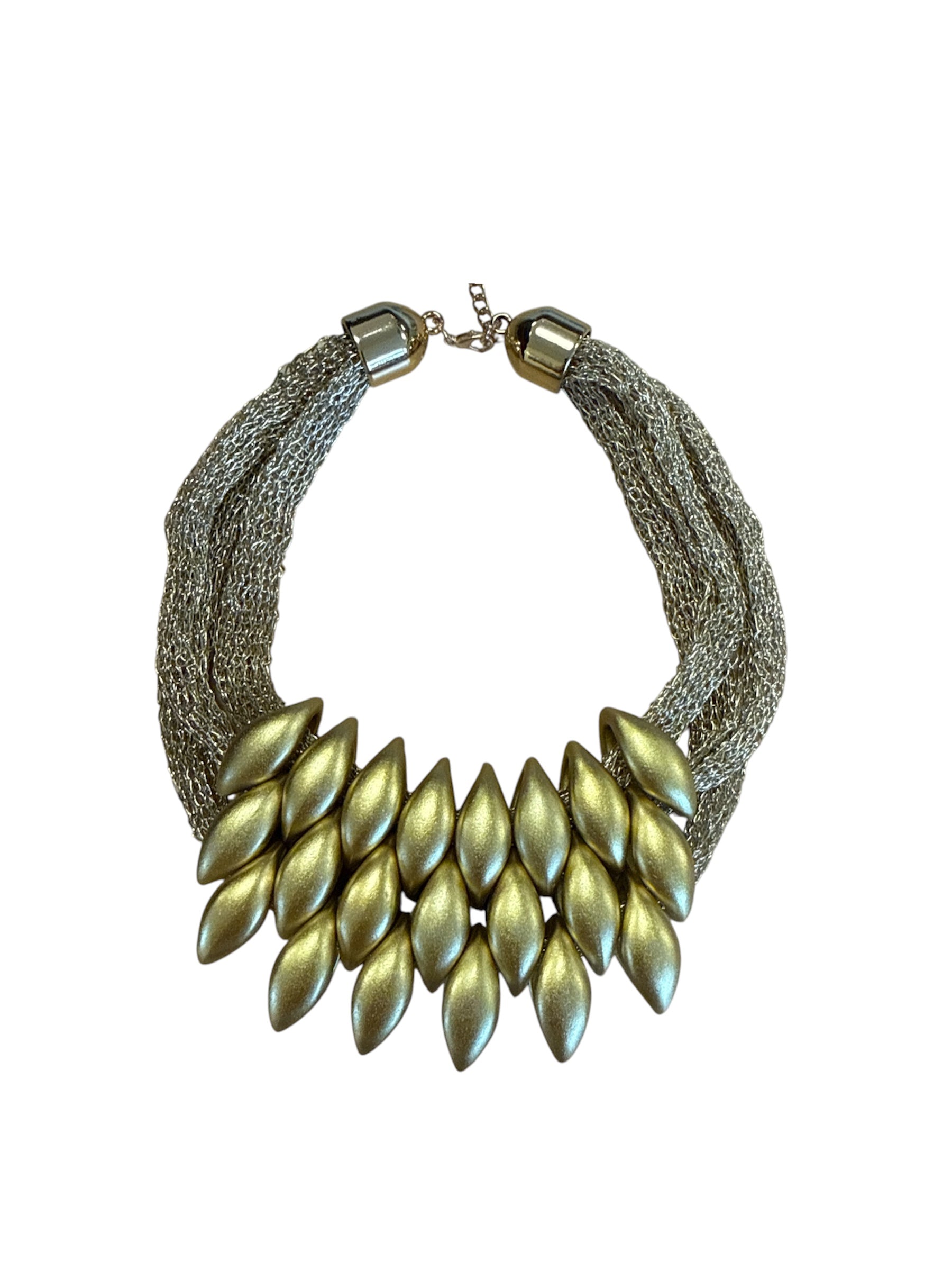 Golden Veil Statement Necklace-410 Jewelry-Simply Stylish Boutique-Simply Stylish Boutique | Women’s & Kid’s Fashion | Paducah, KY