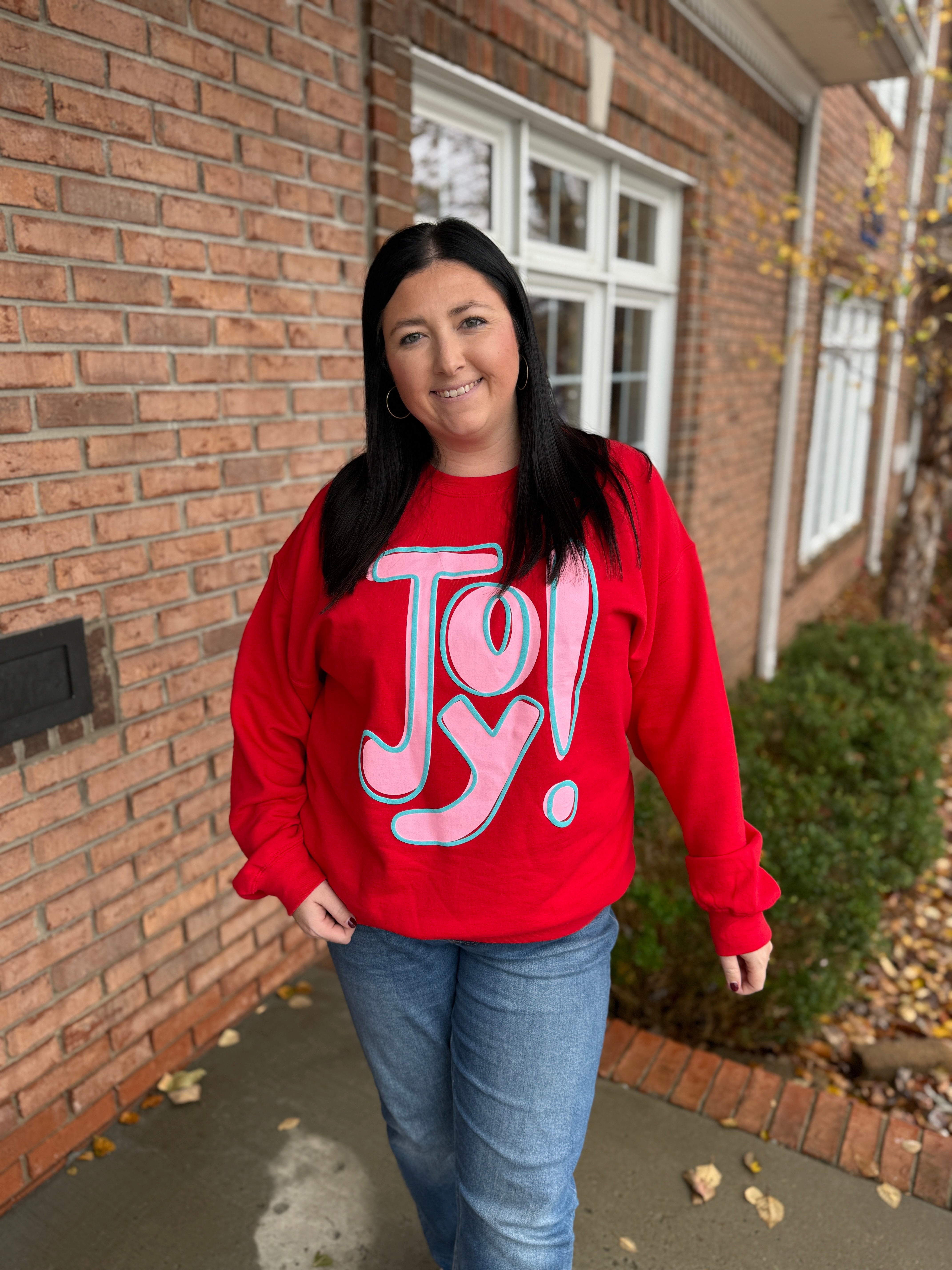 Joy! Sweatshirt-140 Sweaters, Cardigans & Sweatshirts-Simply Stylish Boutique-Simply Stylish Boutique | Women’s & Kid’s Fashion | Paducah, KY