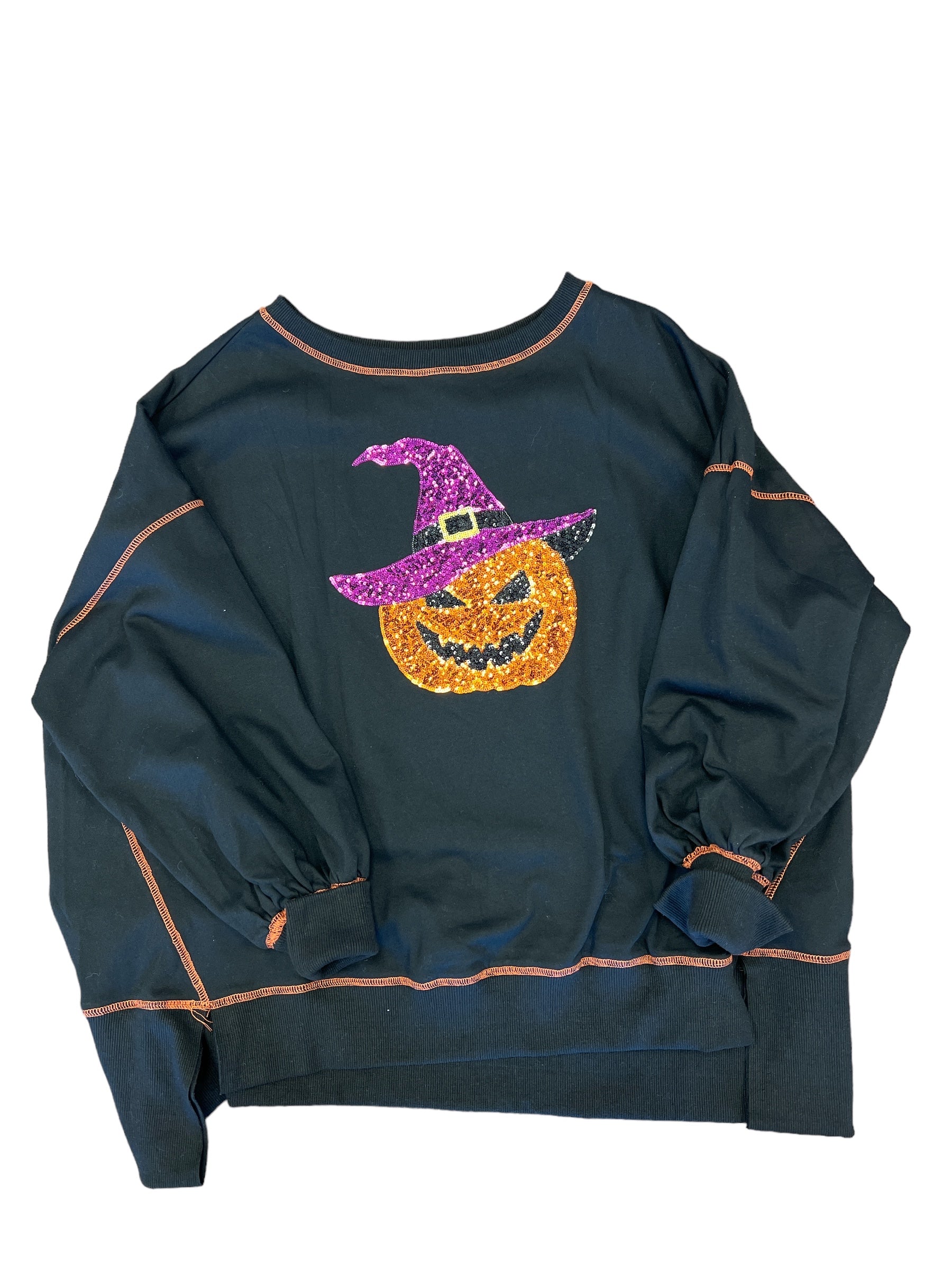 Oh Pumpkin Sequin Sweatshirt-140 Sweaters, Cardigans & Sweatshirts-Simply Stylish Boutique-Simply Stylish Boutique | Women’s & Kid’s Fashion | Paducah, KY