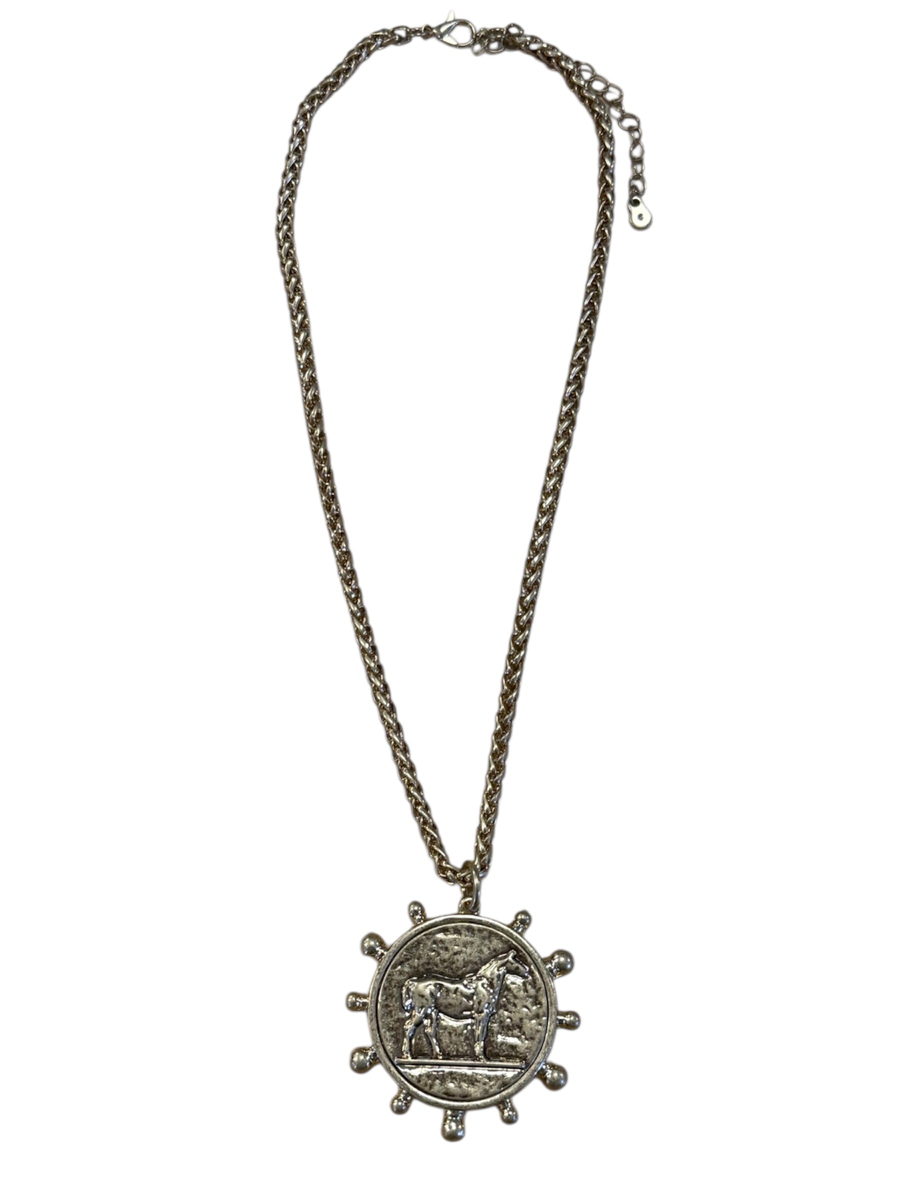 Horse Coin Necklace-410 Jewelry-Simply Stylish Boutique-Simply Stylish Boutique | Women’s & Kid’s Fashion | Paducah, KY