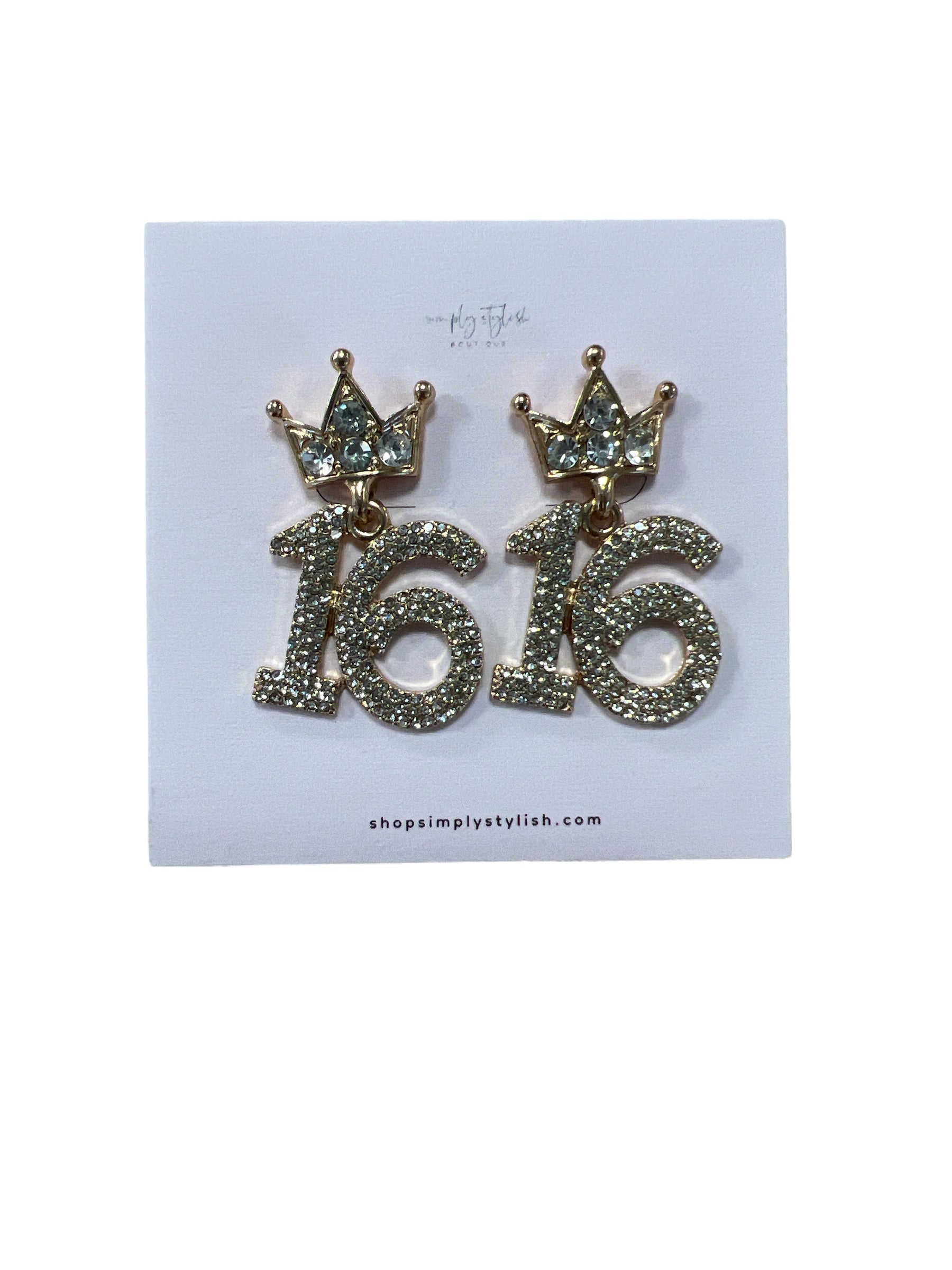 Milestone Rhinestone Earrings-410 Jewelry-Simply Stylish Boutique-Simply Stylish Boutique | Women’s & Kid’s Fashion | Paducah, KY