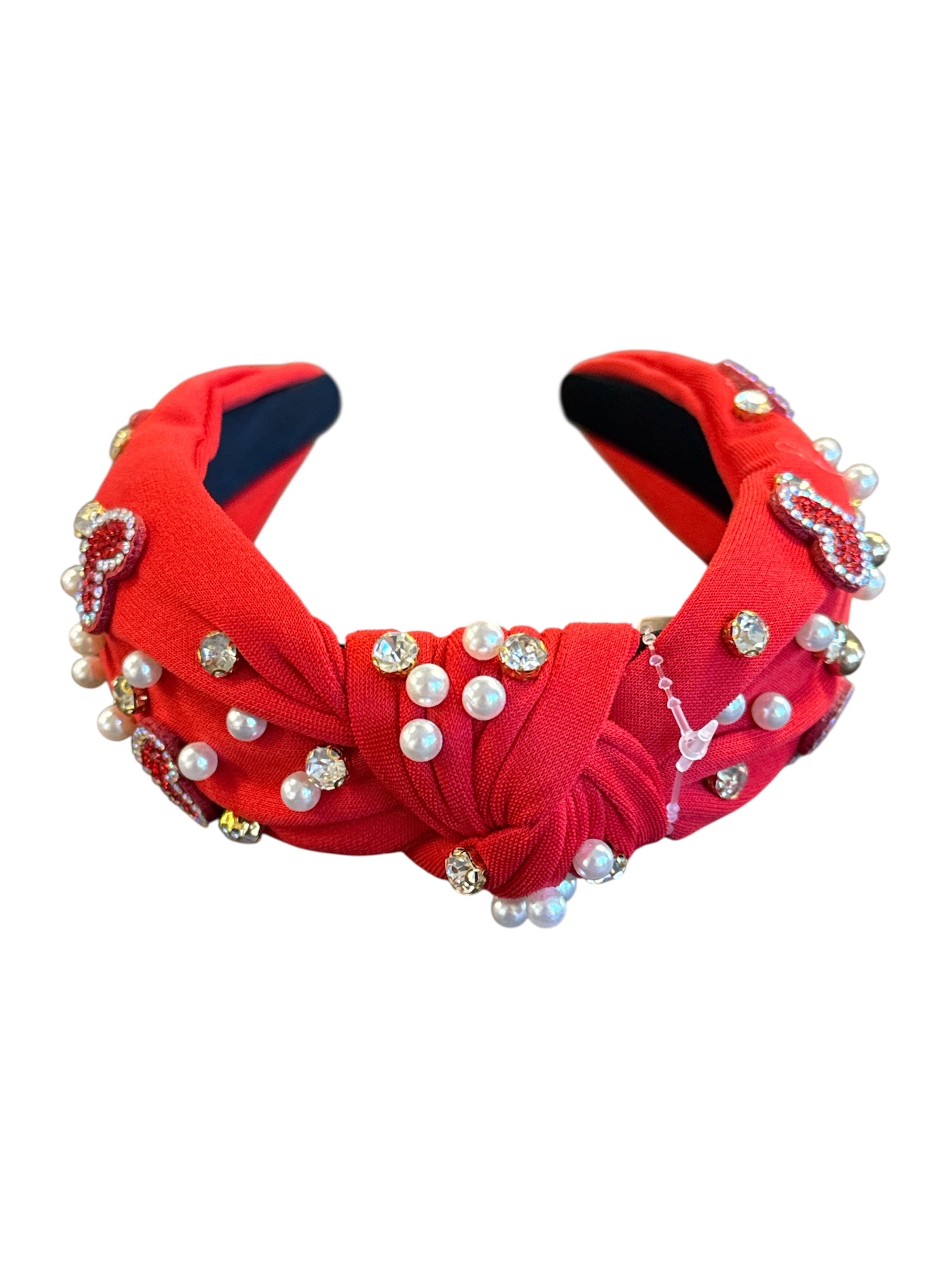 Scarlet Hearts Headband-430 Hats & Hair-Simply Stylish Boutique-Simply Stylish Boutique | Women’s & Kid’s Fashion | Paducah, KY