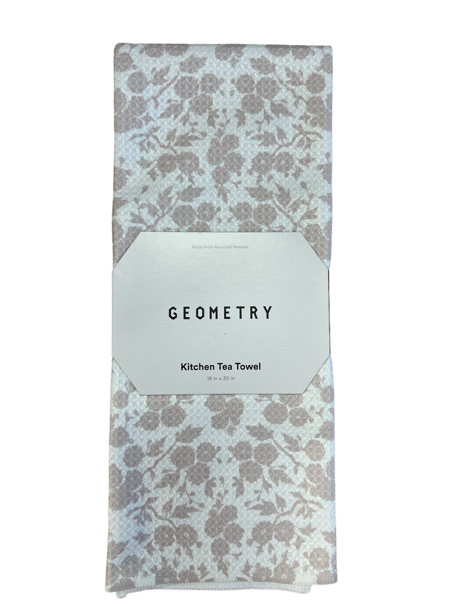 Tan Floral Tea Towel-510 General Gifts-Geometry-Simply Stylish Boutique | Women’s & Kid’s Fashion | Paducah, KY